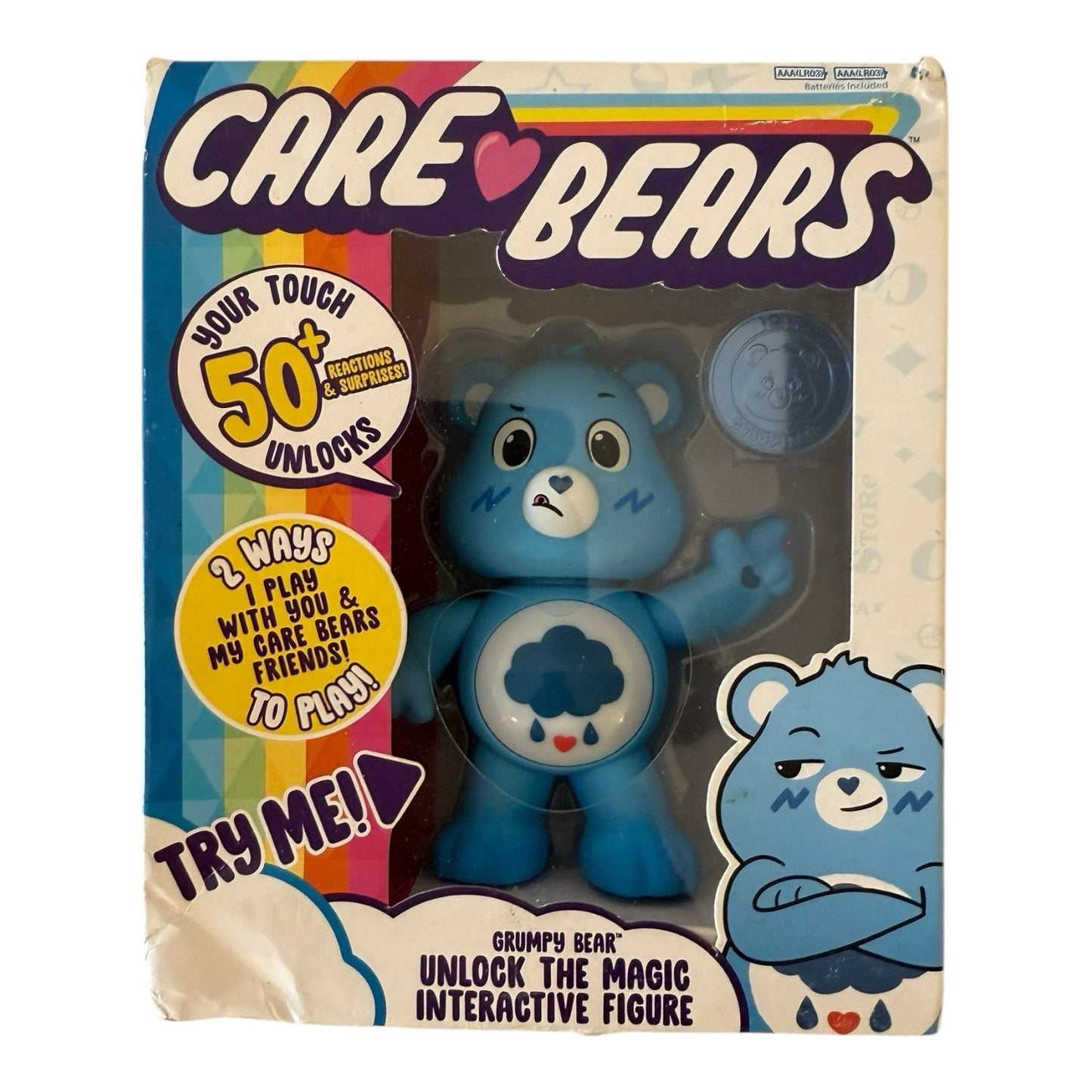 Interactive 2020 Care Bears Grumpy Bear Lot of 2 – Blue Toys New 50+ Reactions