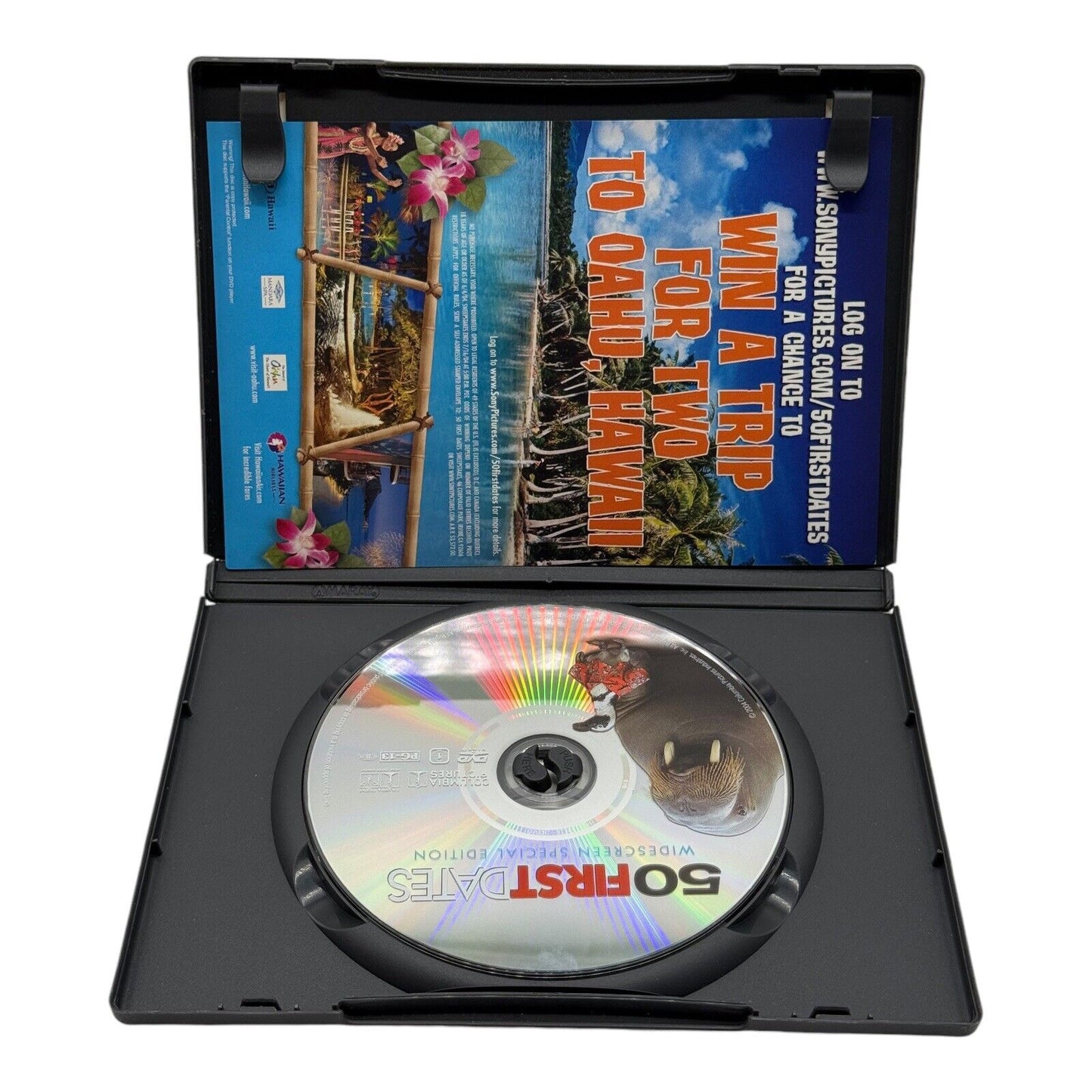50 First Dates DVD Movie - Adam Sandler, Drew Barrymore, Rob Schneider (Used)