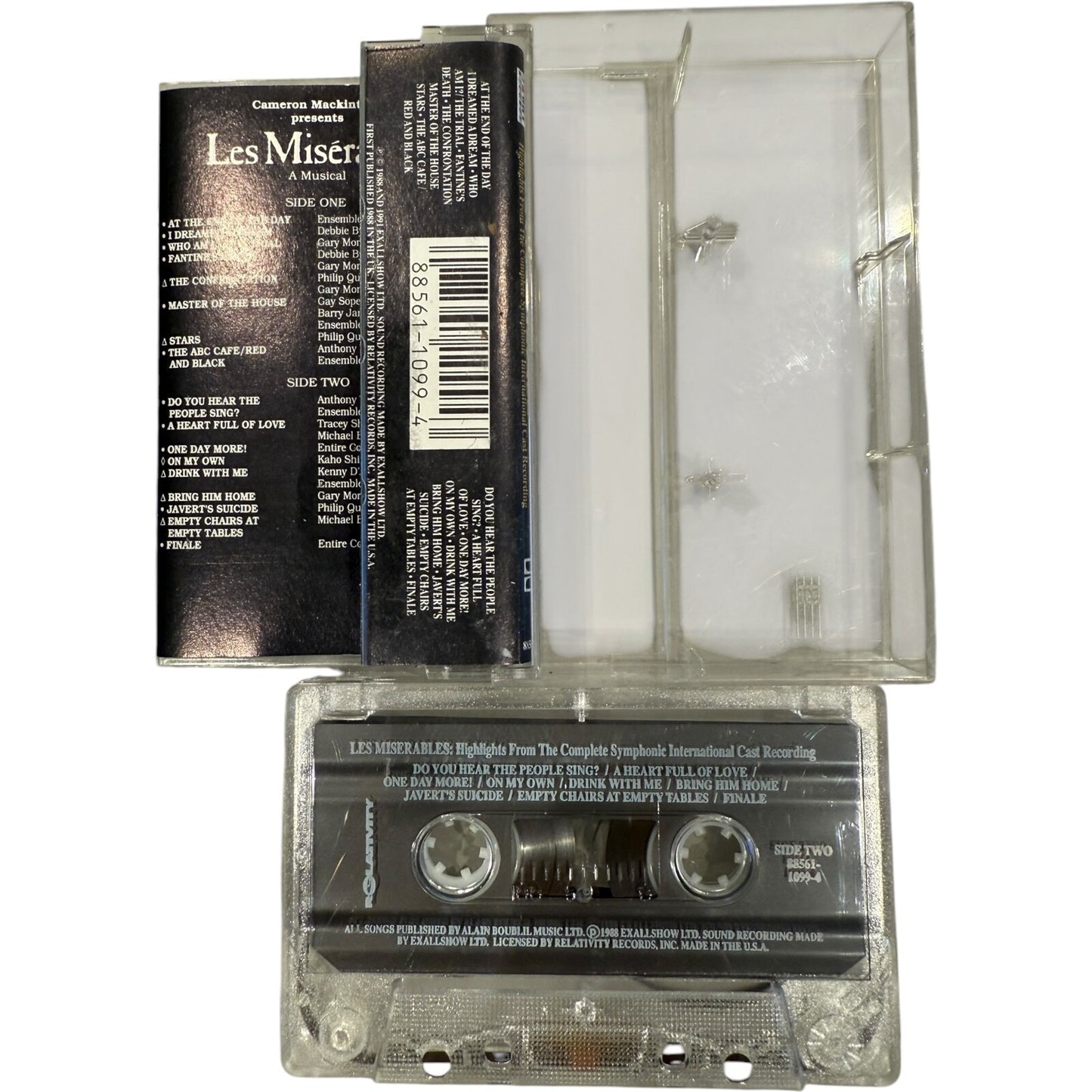 Set of 3 Broadway Cassette Tapes - Les Misérables, Chicago, Phantom of the Opera