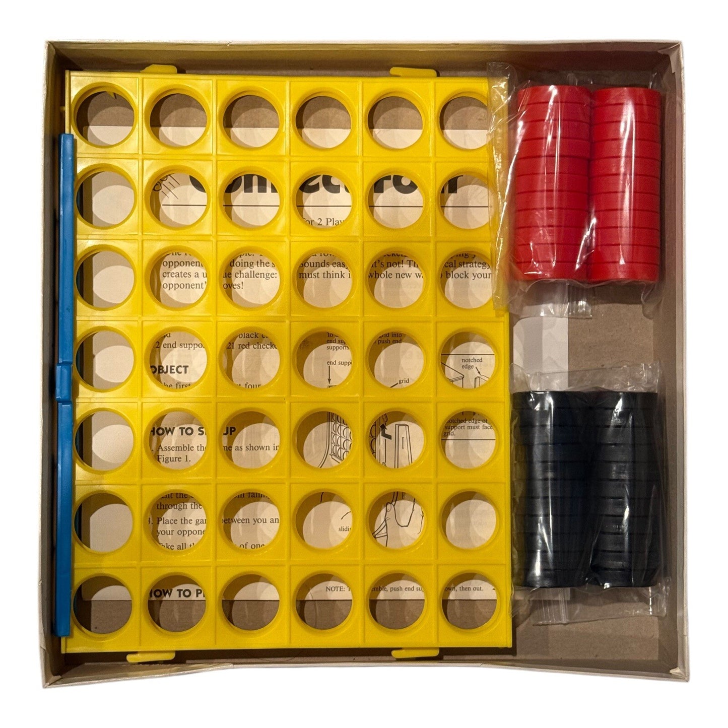 Connect Four Board Game Milton Bradley – Vintage 1990s Classic Set