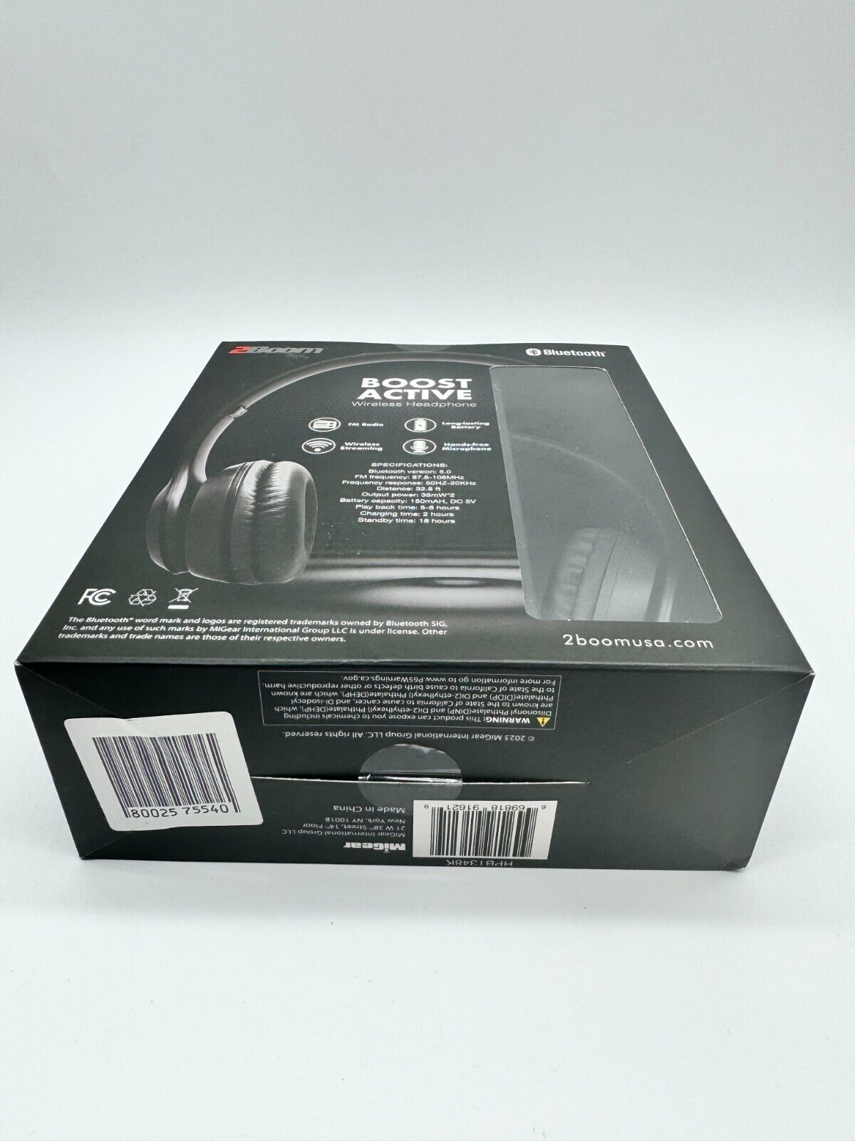 2Boom Boost Active Wireless Headphones