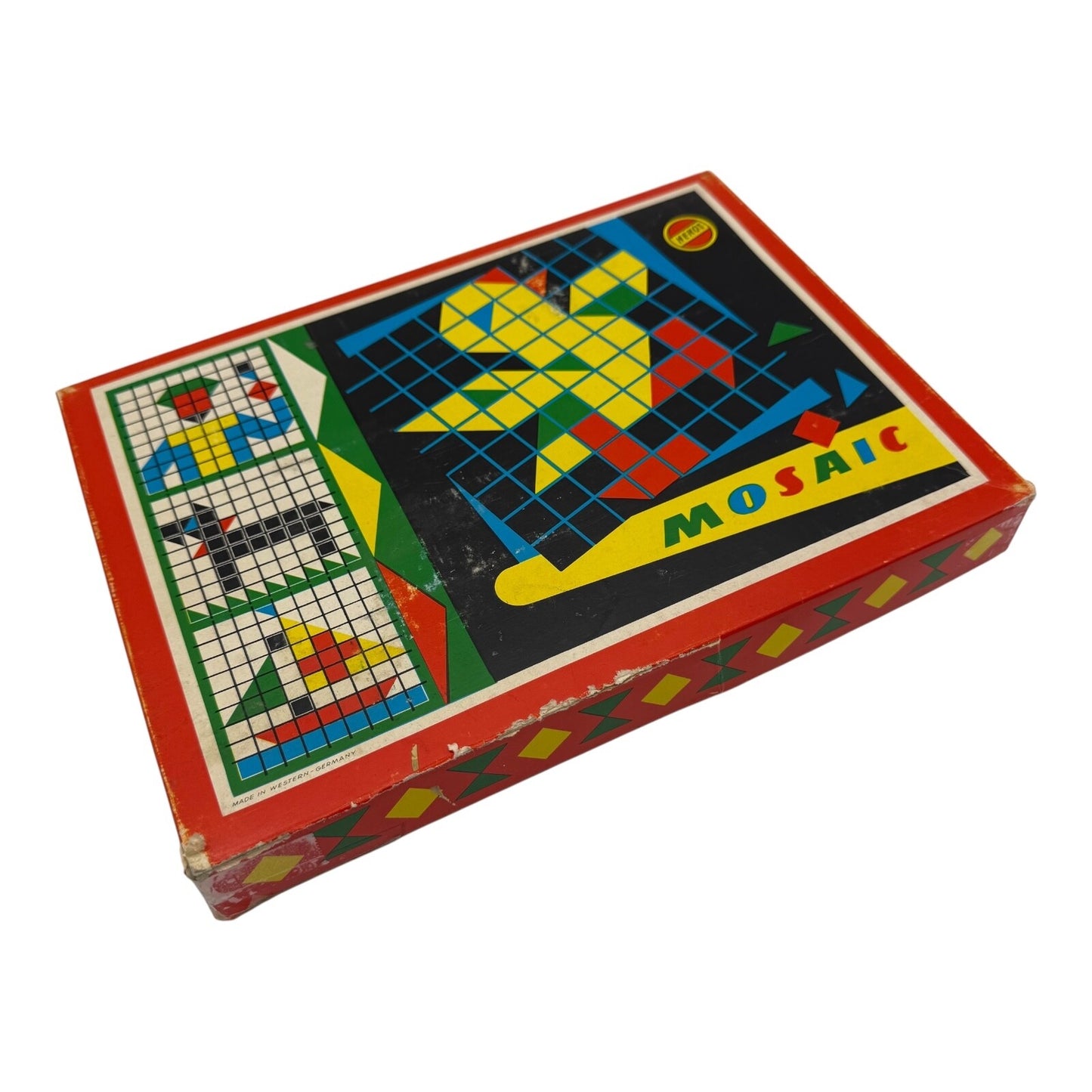 Gitter Steckmosaik German Wooden Mosaic Puzzle Game – Vintage 621/1380 Set