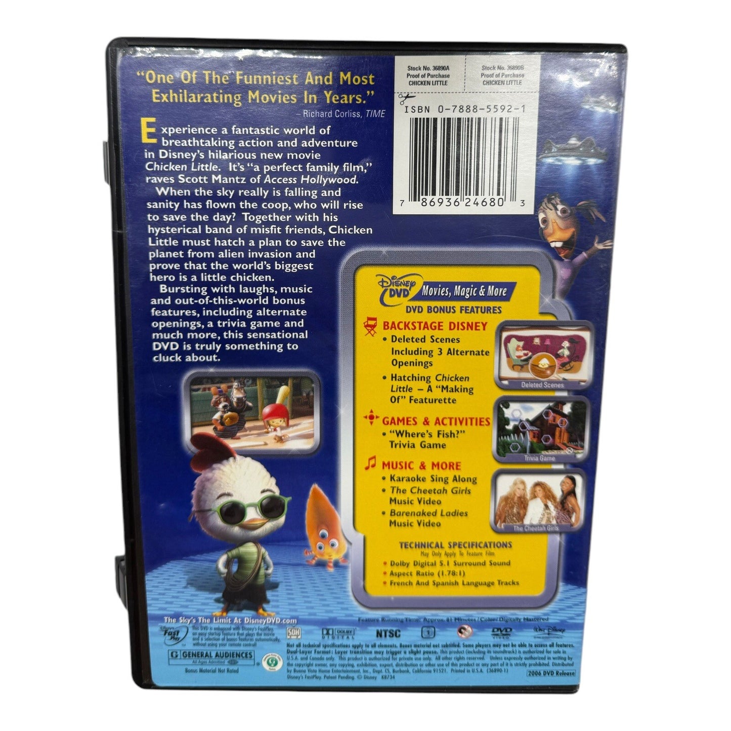 Chicken Little (DVD, 2005) Walt Disney