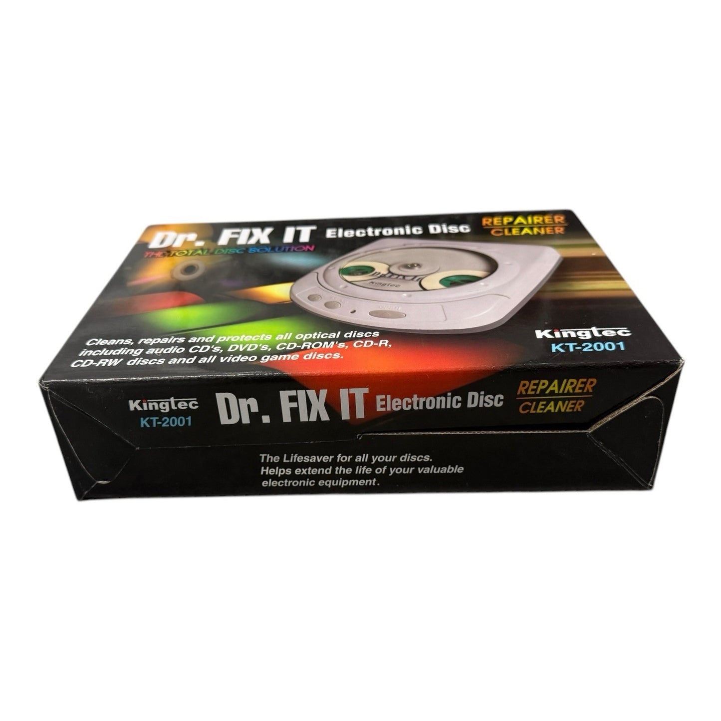 Dr Fix it CD DVD Electronic Disc Repairer & Cleaner Motorized SkipDr KT-2001