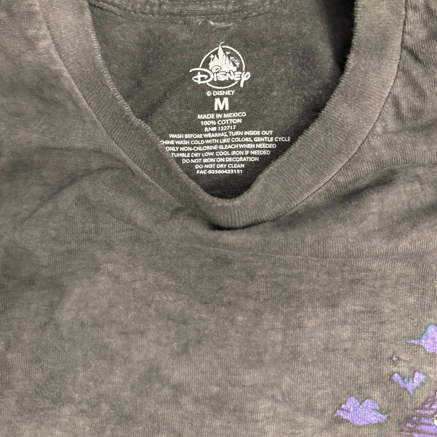 Disney World 2023 Mickey's Not So Scary Halloween Party T-Shirt Black • Medium