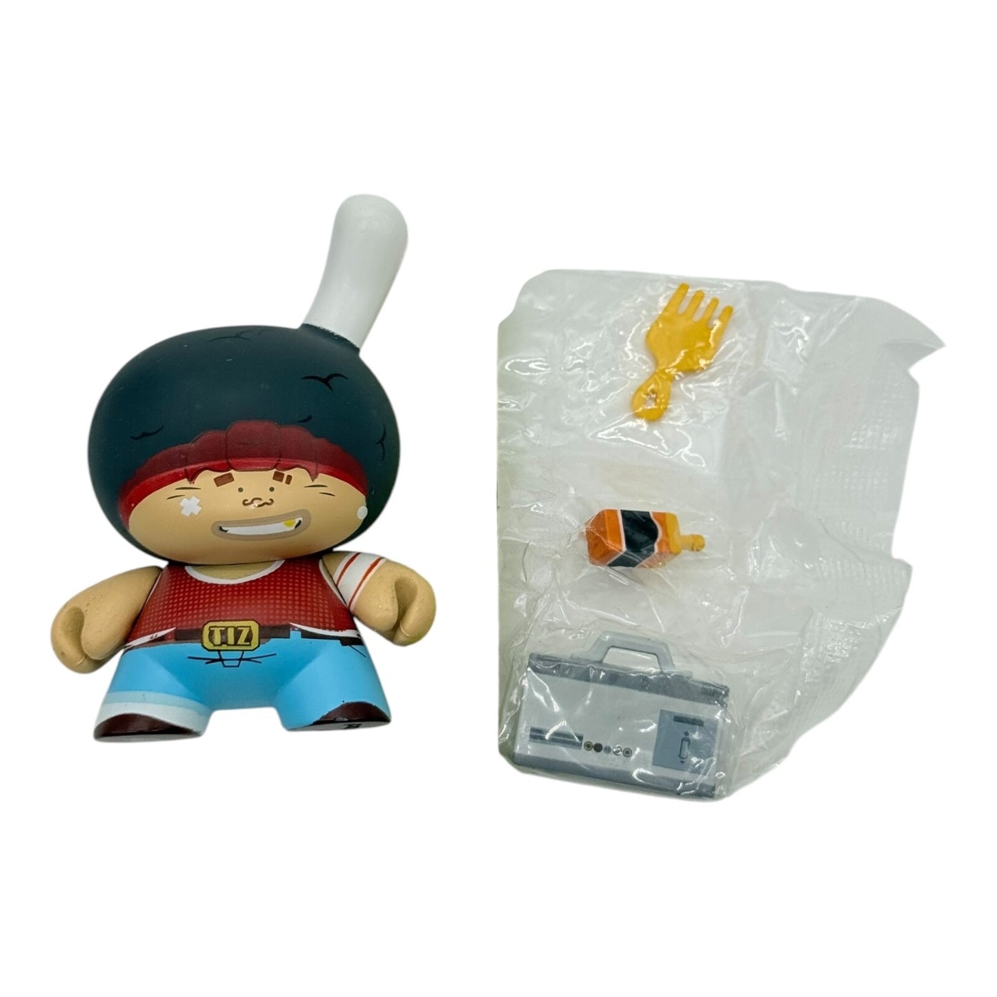 Kidrobot 3" Vinyl Figure Me! I’m French Dunny Series White Afro Variant Tizieu