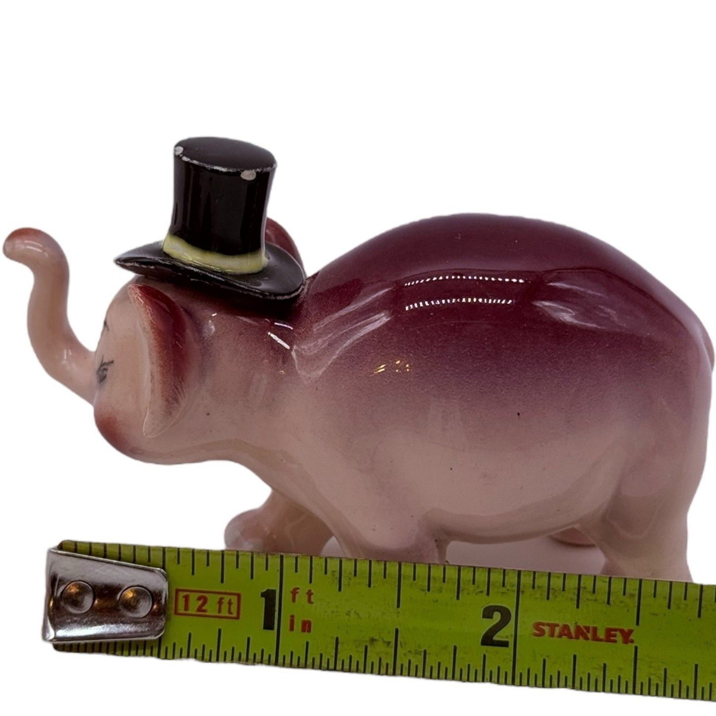 Rare Vintage Ceramic Anthropomorphic Elephant Family Figurines Complete 3 Pc Set