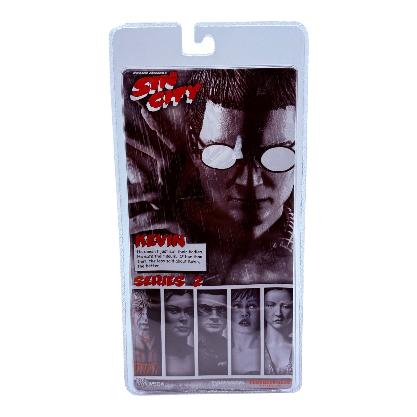 NECA Sin City Kevin Black & White Figure 2005 Elijah Wood Unopened