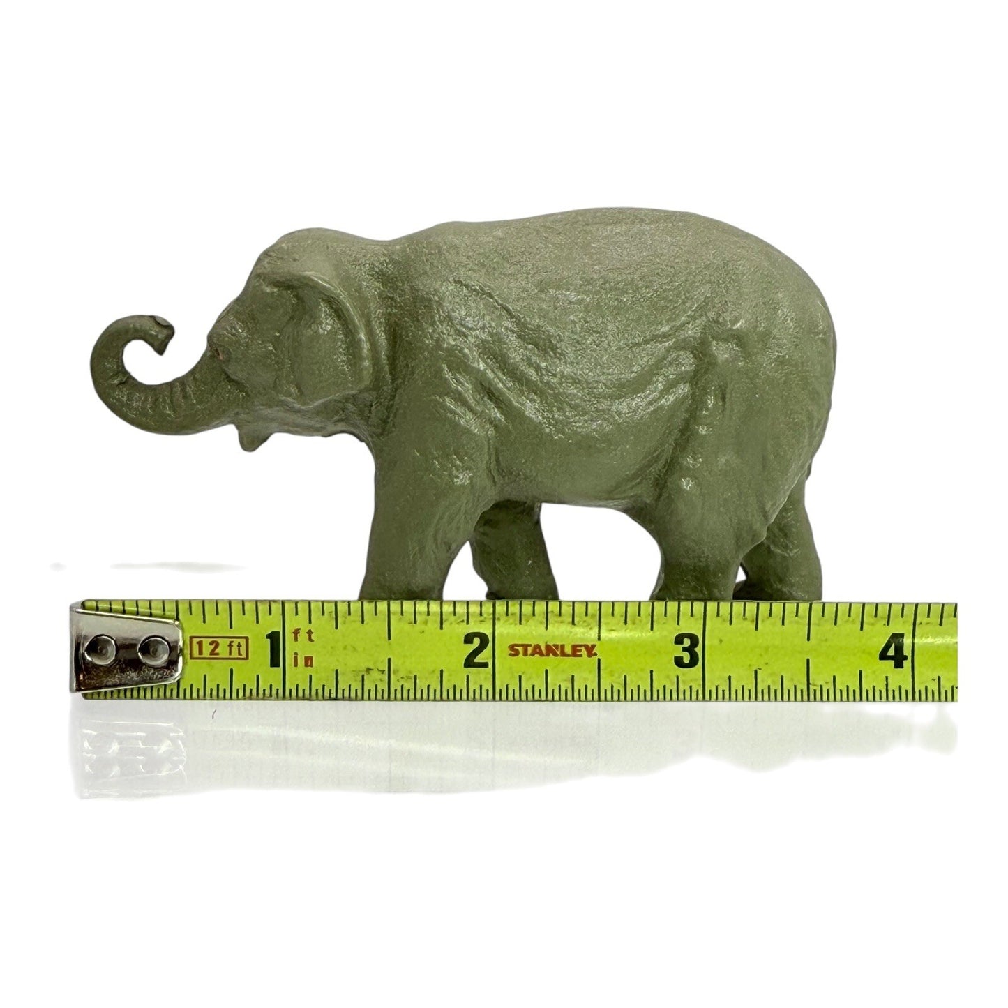 Stanley Elephant Figurine Green Animal Toy Collectible Display Decor Small