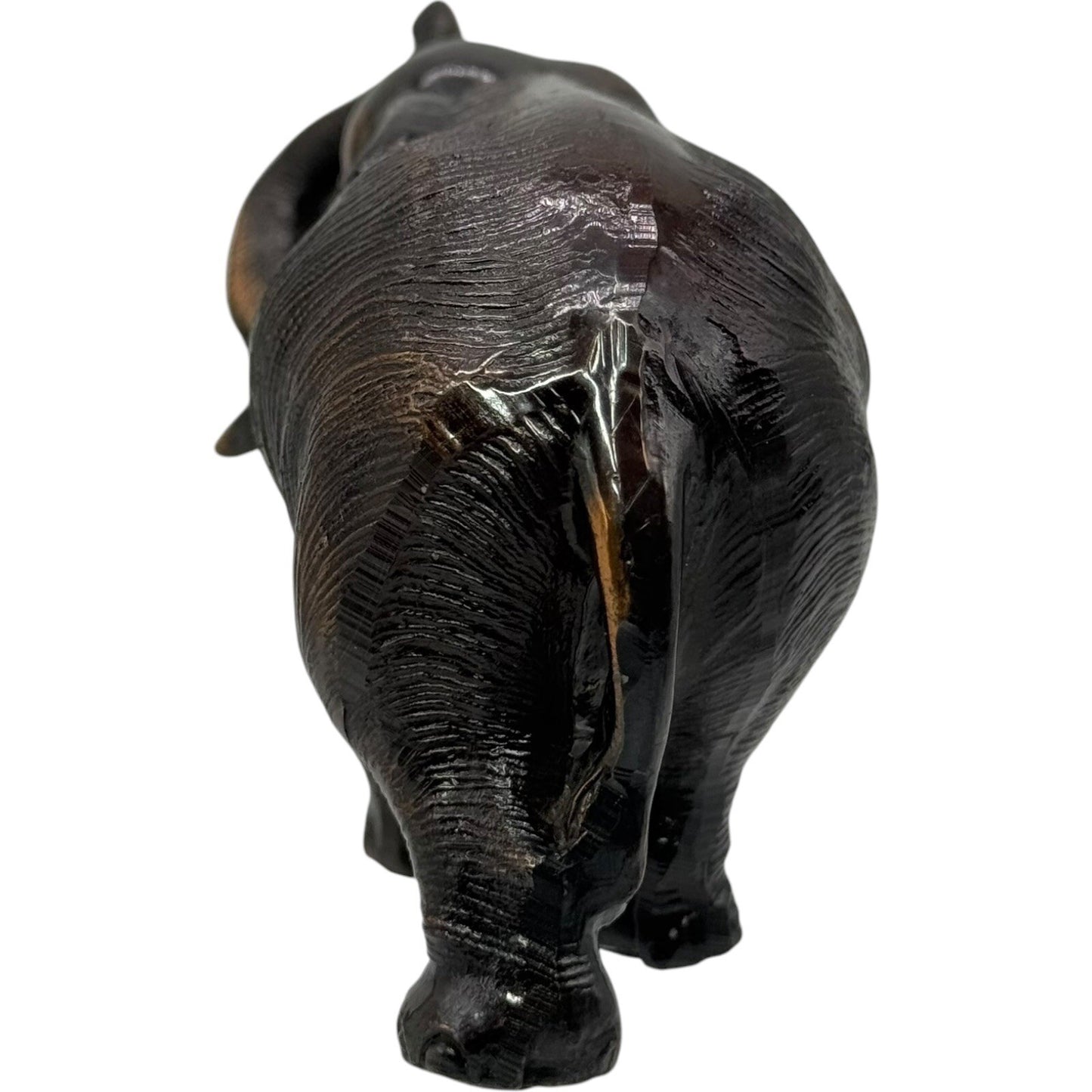 Elephant Statue Figurine Home Decor Trunk Up Good Luck Bronze Finish