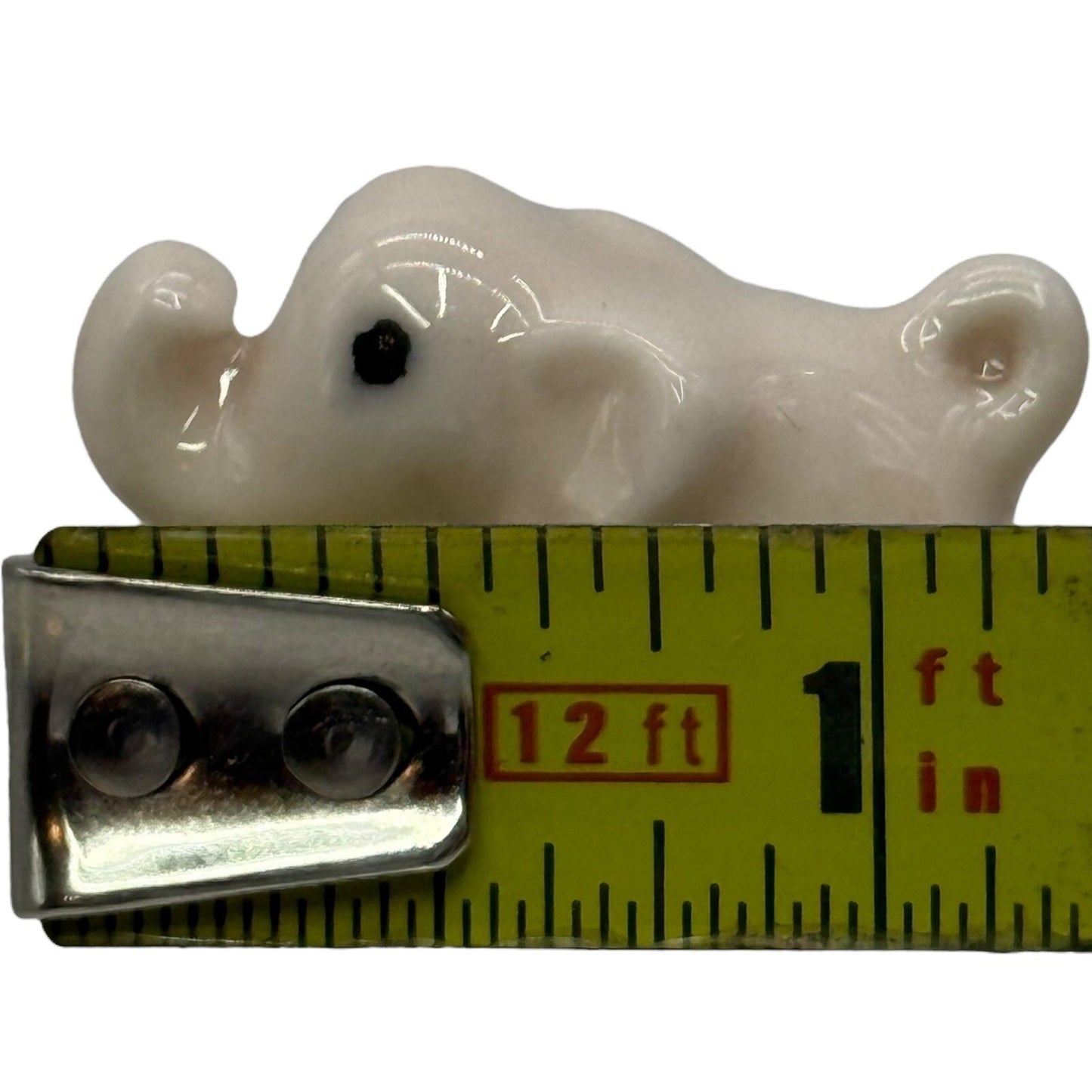 Elephant Figurine Miniature Ceramic Animal Collectible Decor Cute Small
