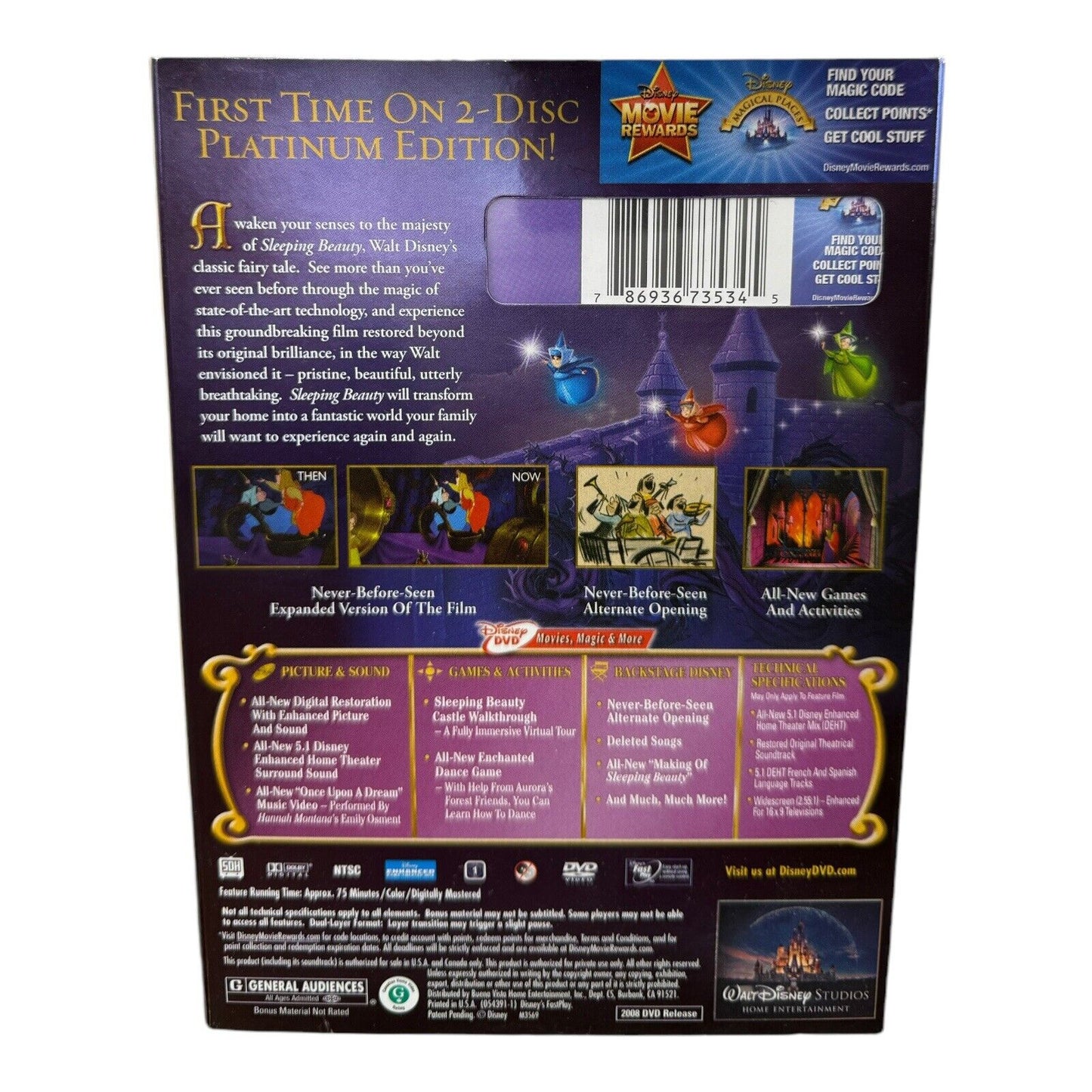 Sleeping Beauty Disney DVD 2-Disc Platinum Edition