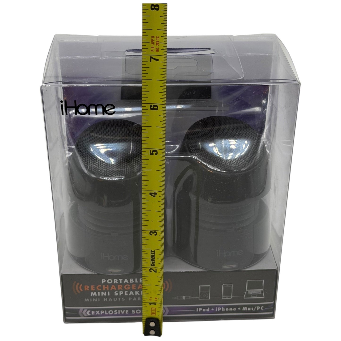 iHome Rechargeable Mini Portable Speakers iPod iPhone Mac PC Explosive Sound