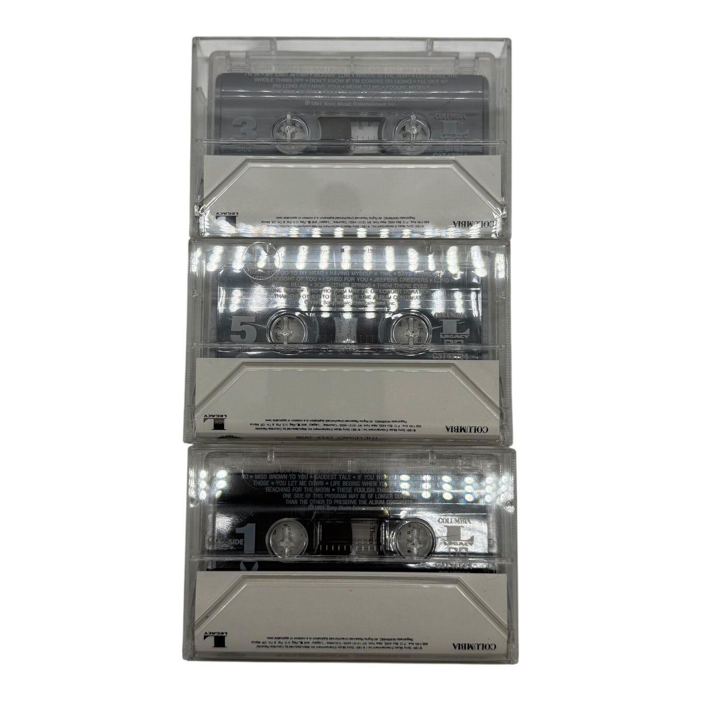 Billie Holiday The Legacy 1933–1958 – Rare 3 Cassette Box Set 1991 Jazz Music