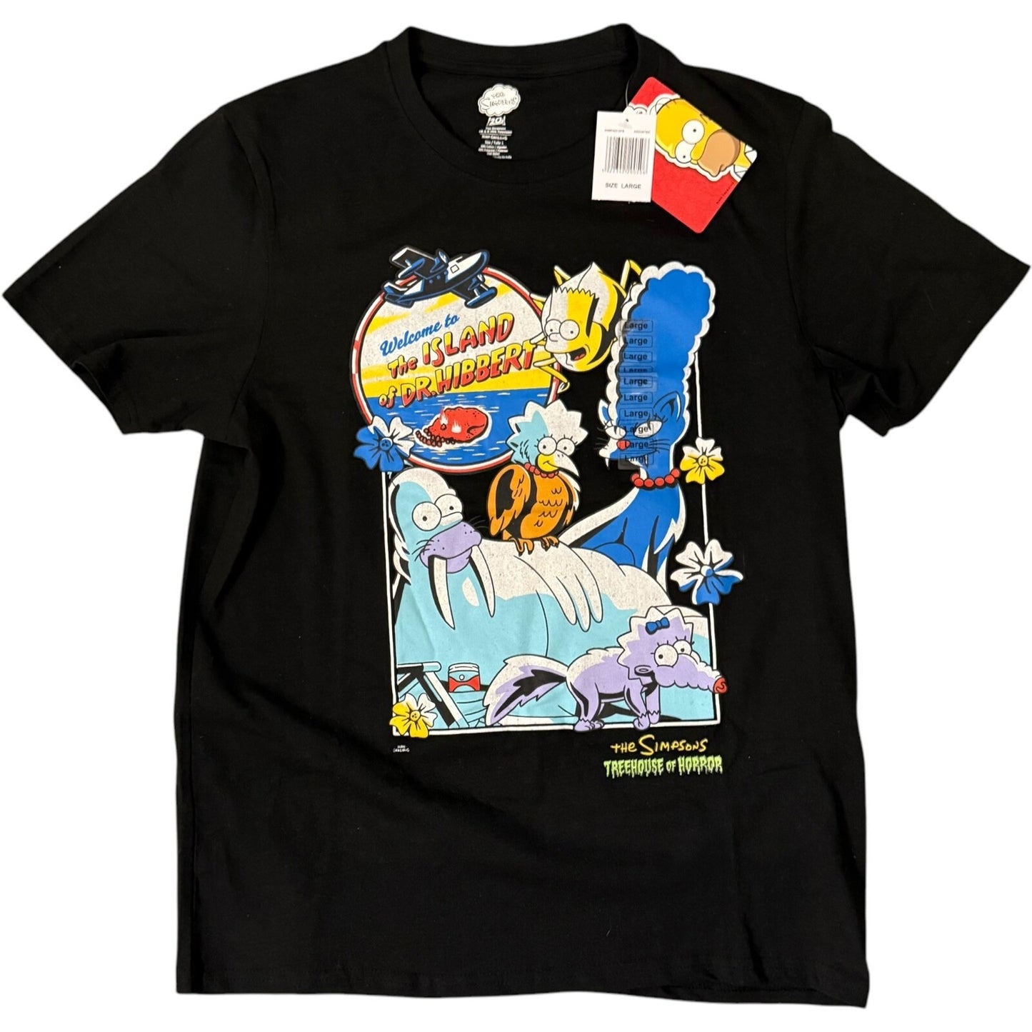 The Simpsons Treehouse of Horror Island of Dr Hibbert Shirt Size L