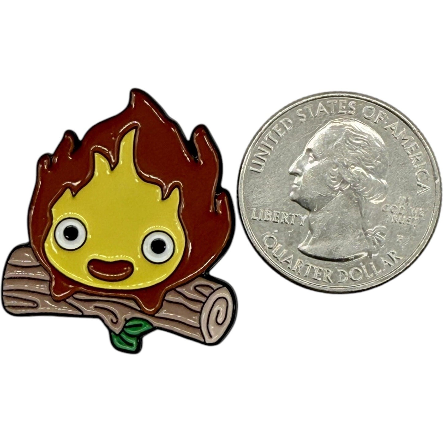 Calcifer Enamel Pin Howls Moving Castle Studio Ghibli Anime Fire Demon