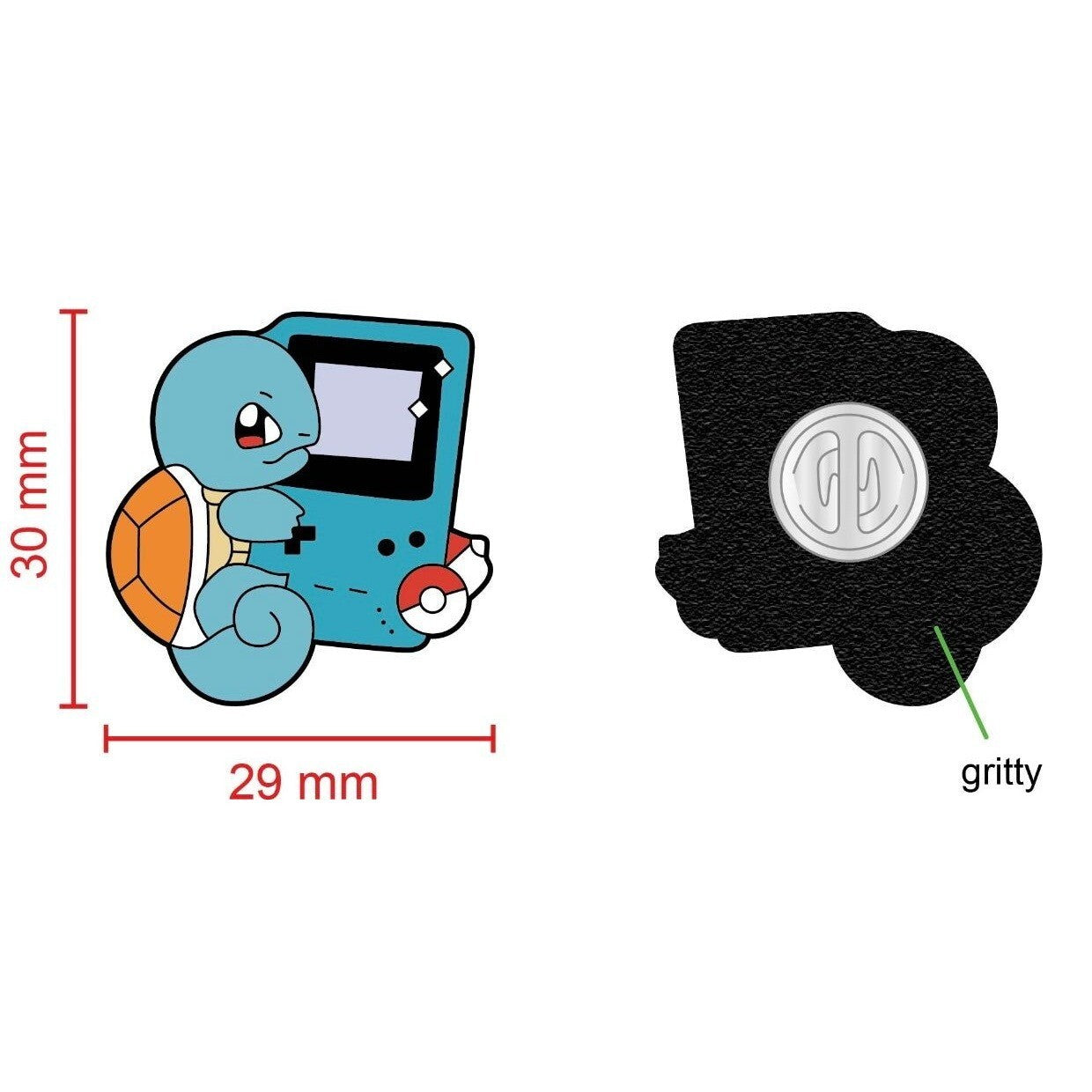 Squirtle Pokemon Gameboy Hugz Enamel Pin