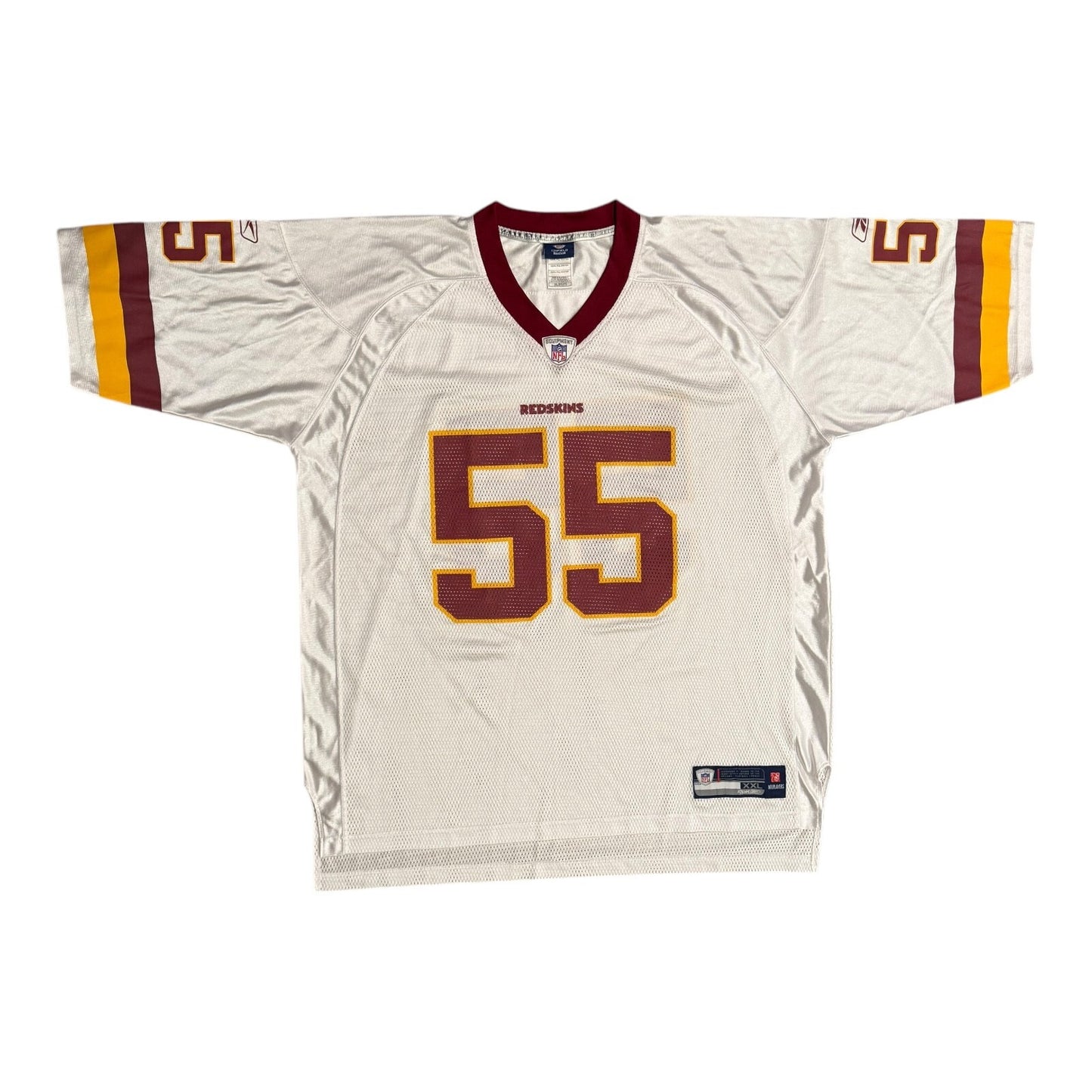 Reebok NFL Jersey Washington Redskins Jason Taylor #55 White Men’s Size 2XL