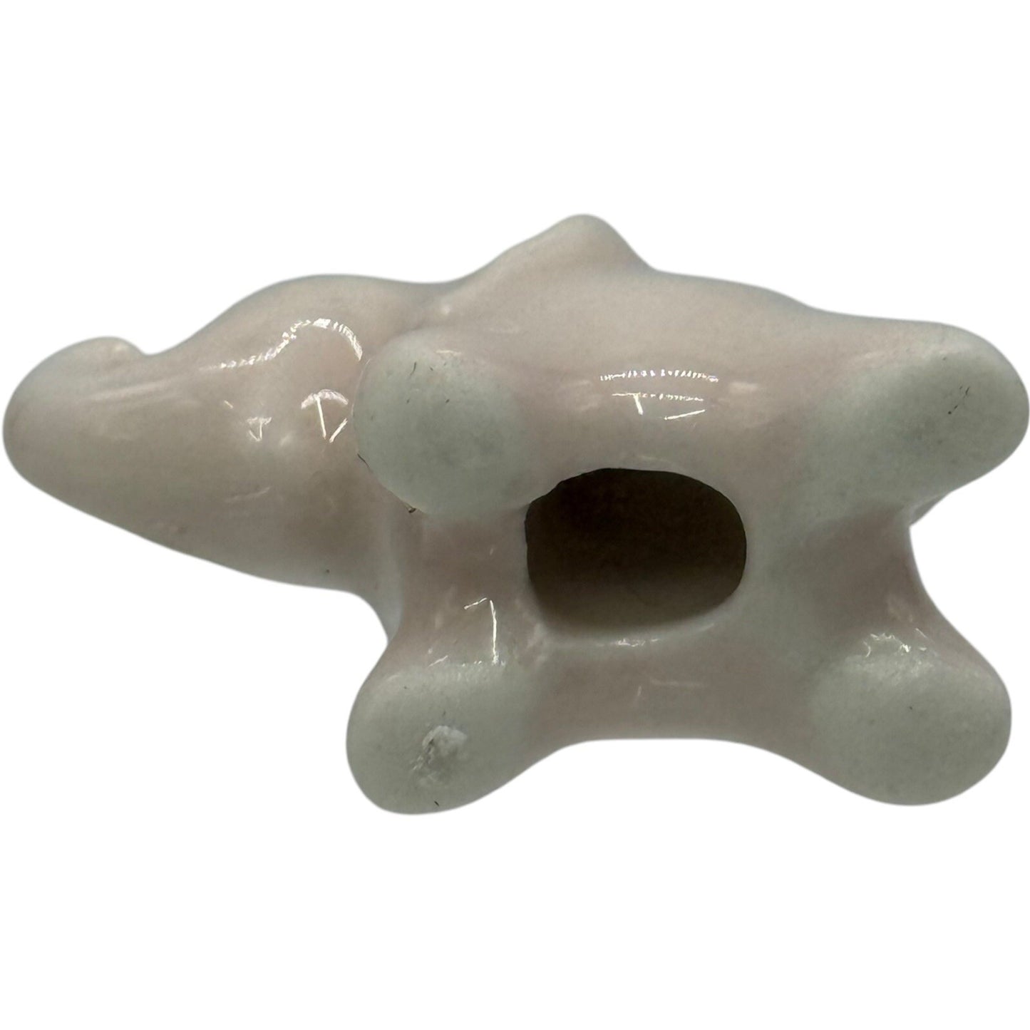 Elephant Figurine Miniature Ceramic Animal Collectible Decor Cute Small