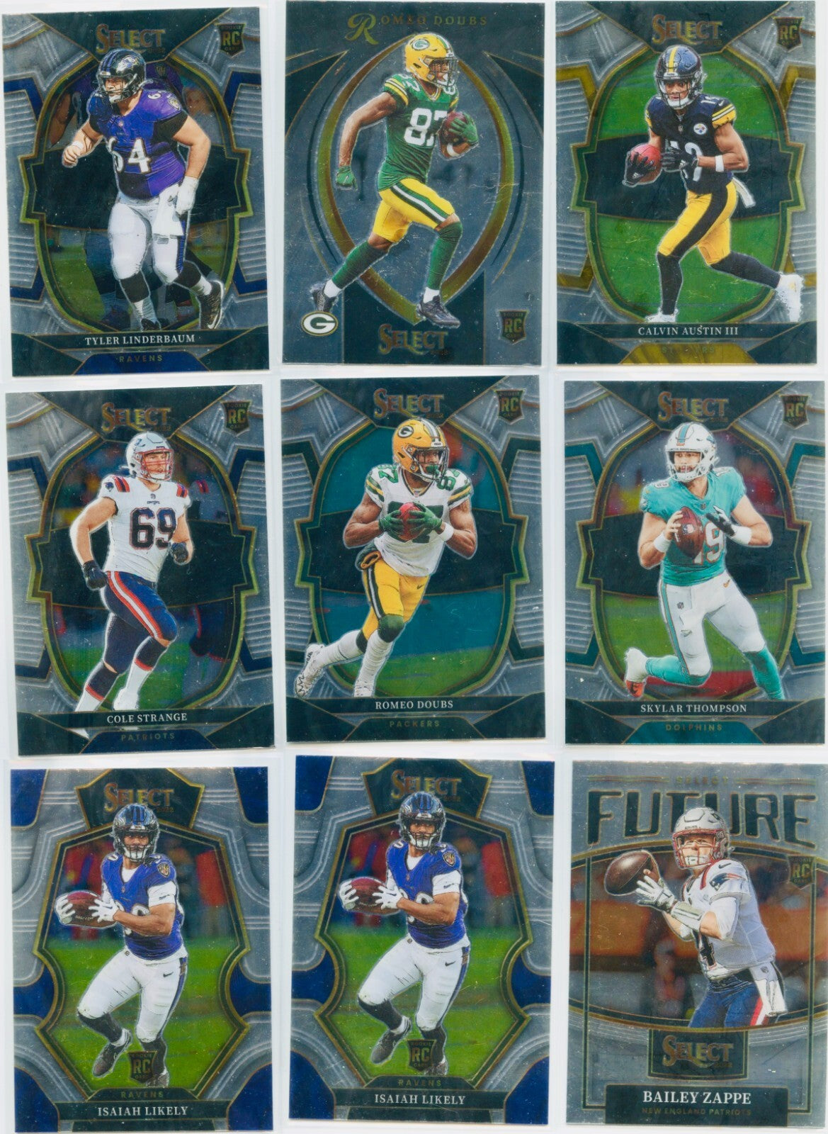 Panini NFL Football Card Lot - 39 Cards - Rookie Chromes and More