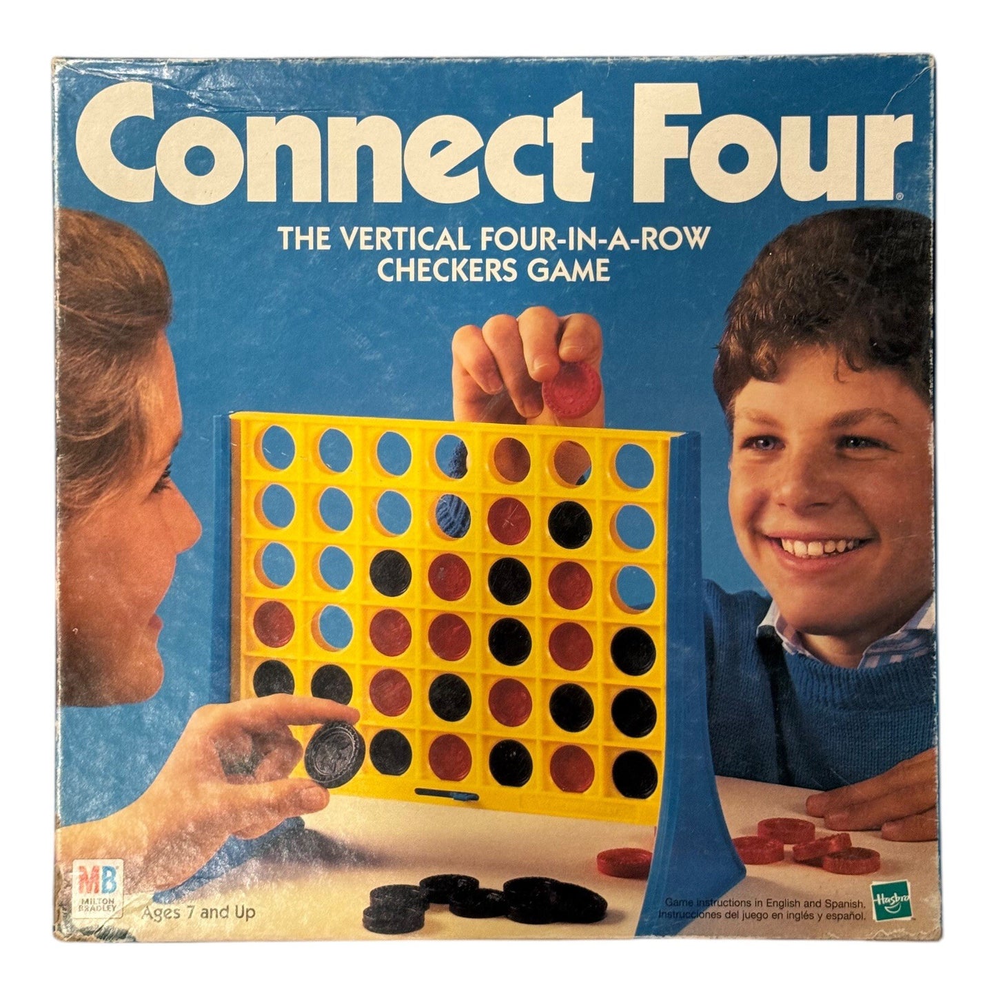 Connect Four Board Game Milton Bradley – Vintage 1990s Classic Set