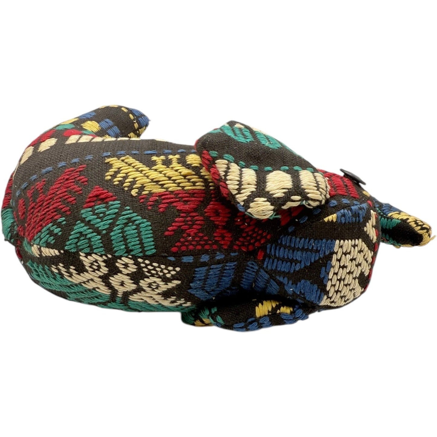 Elephant Stuffed Animal Plush Toy Colorful Embroidered Folk Art Decor