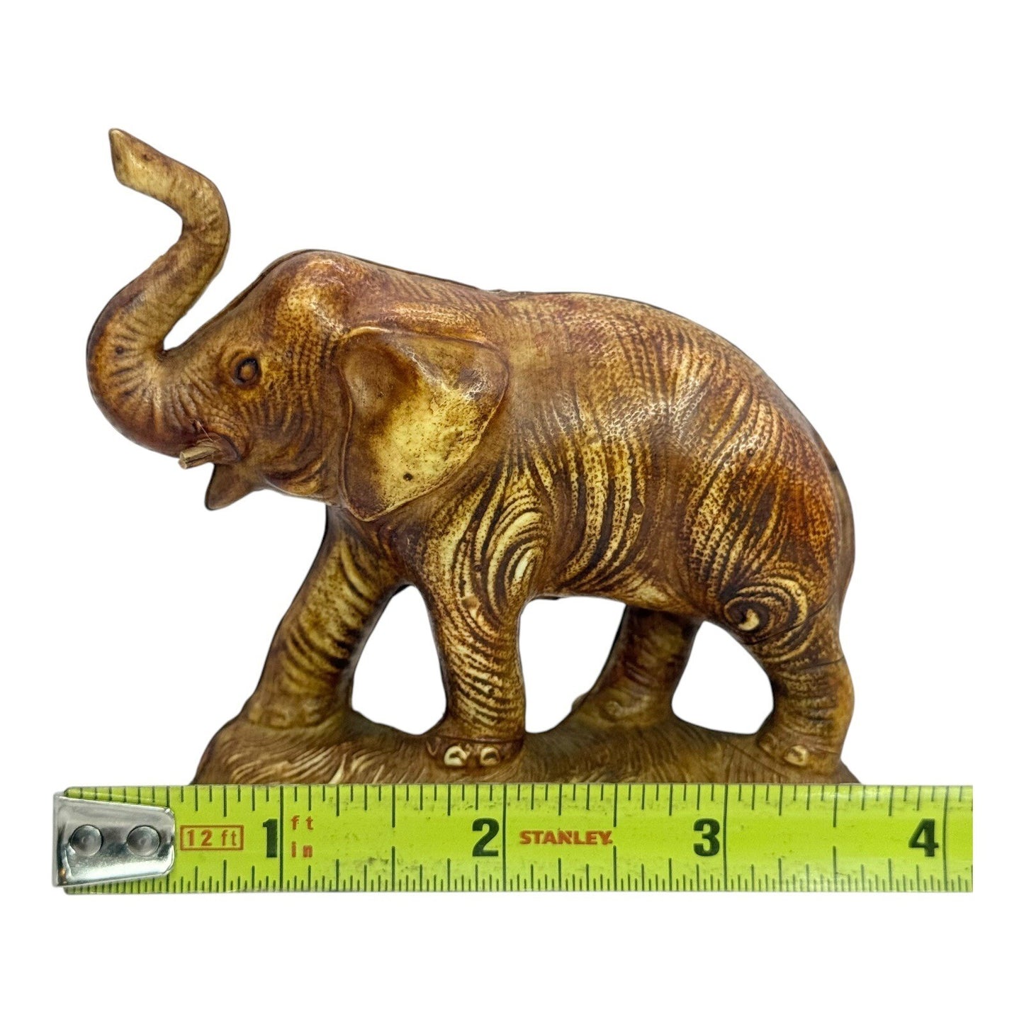 Elephant Figurine Statue Animal Decor Good Luck Trunk Up Home Decor