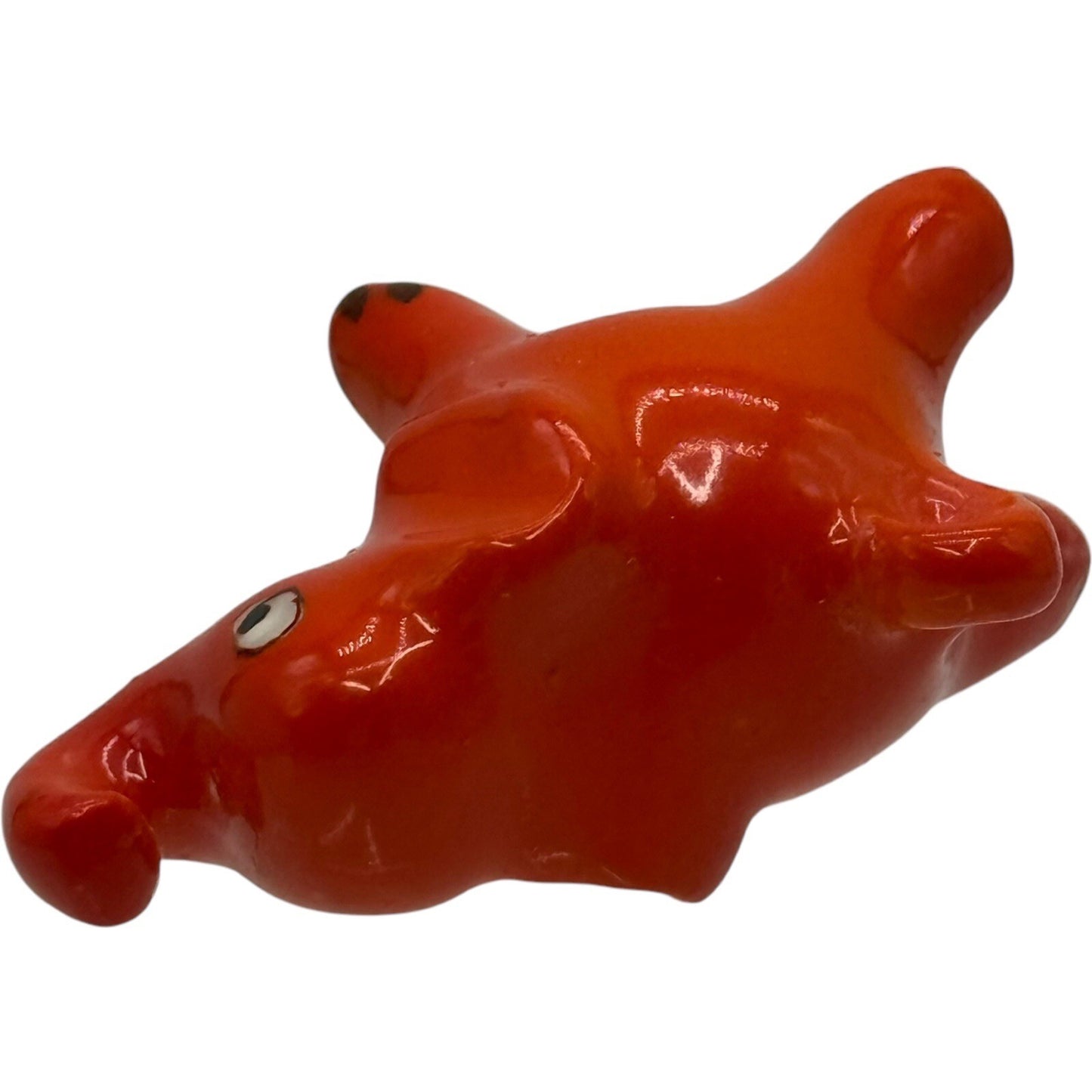 Vintage Rare Orange Goebel Mini Elephant Figurine