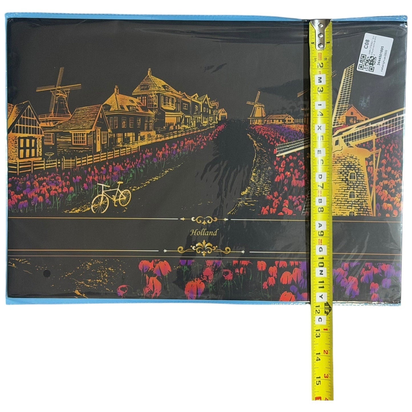 Lot of 14 Scratch Art Boards Colorful City Night View – Mixed Set No Stylus