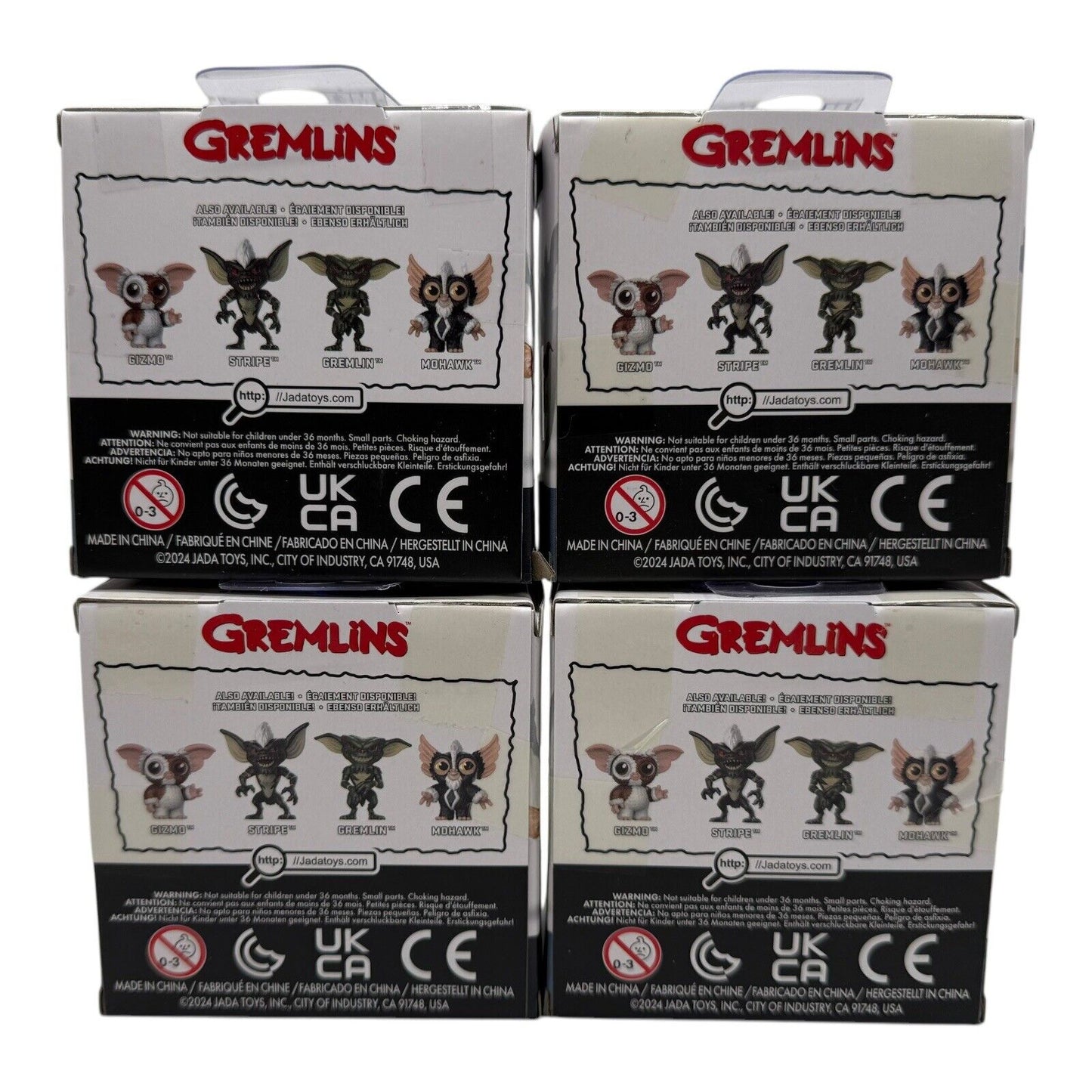 Gremlins Gizmo, Stripe, Gremlin, & Mohawk Jada Metal Figures
