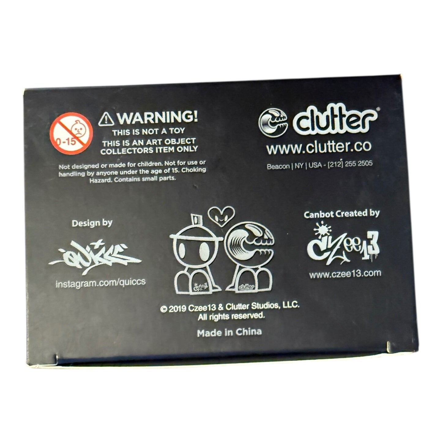 Lil Qwiky CanBot by Quiccs x Czee Designer Art Toy – Displayed in Box