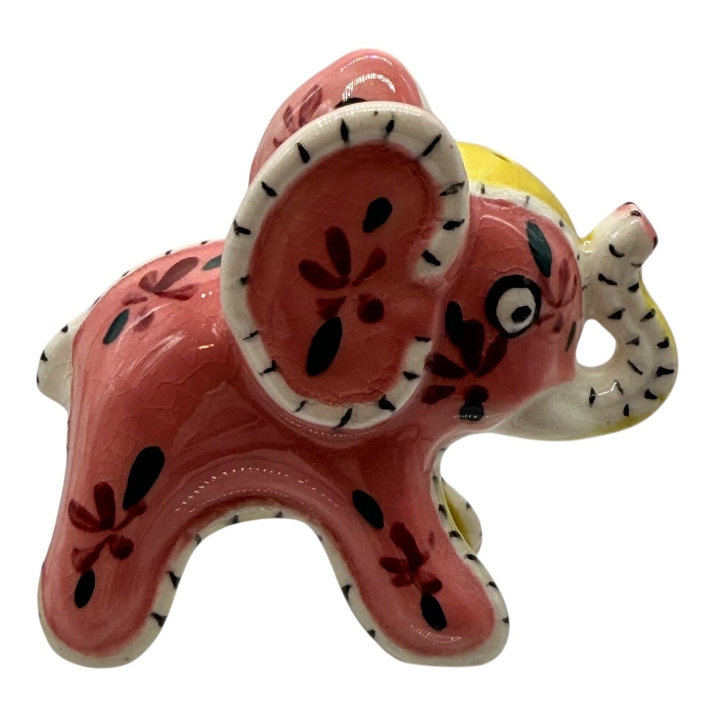 Vintage 1960s Pink Elephant Salt & Pepper Shakers – Napco Japan Stitch Pattern
