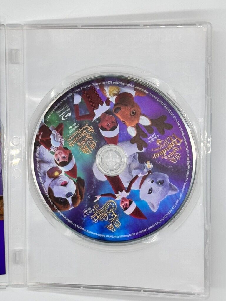 Elf on the Shelf Elf Pets: Holiday Triple Feature Blu Ray DVD Combo