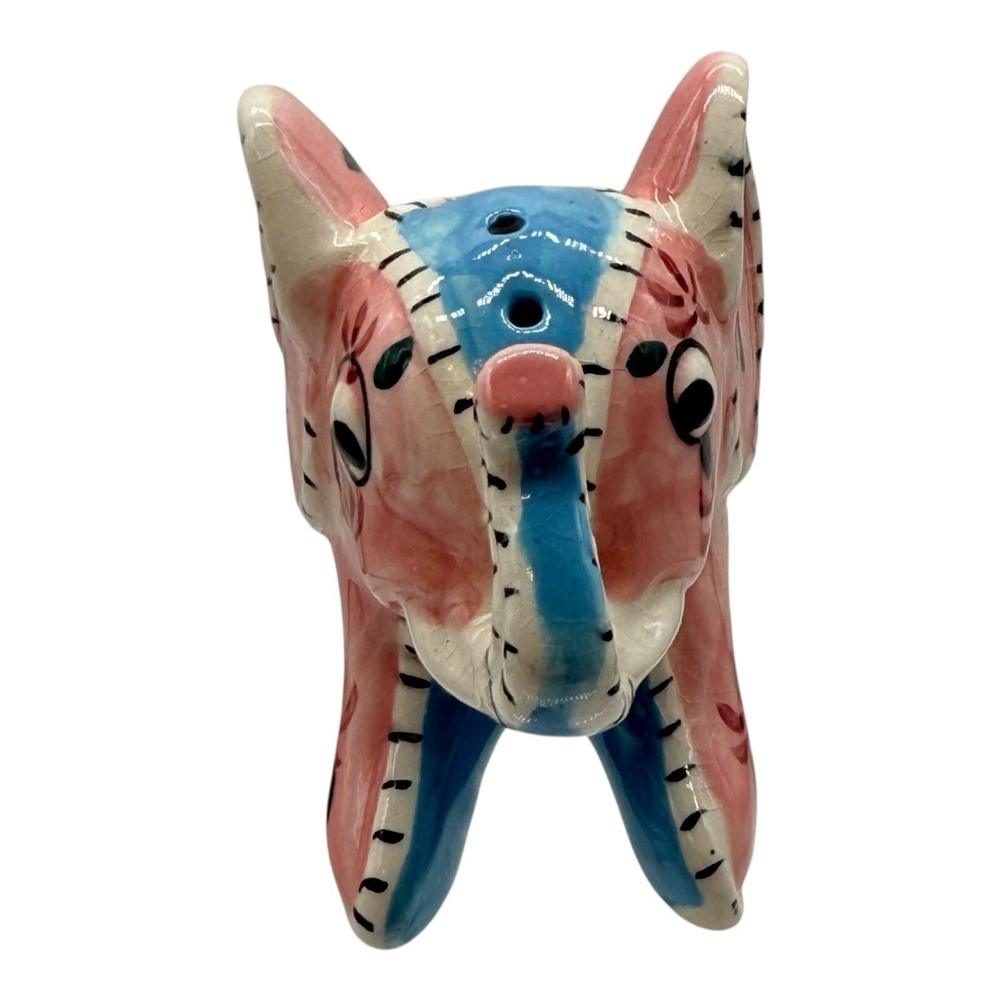Vintage 1960s Pink Elephant Salt & Pepper Shakers – Napco Japan Stitch Pattern