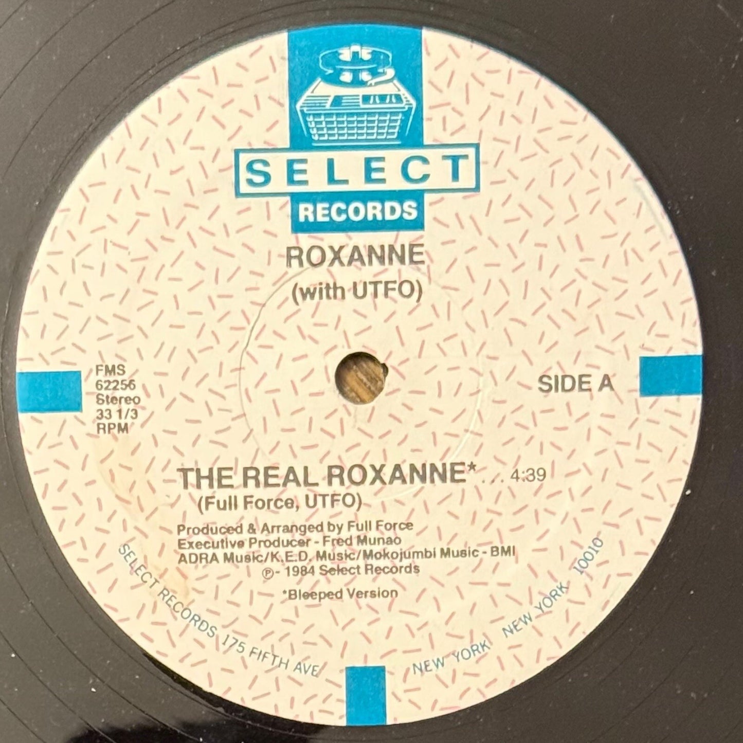 Roxanne With UTFO – The Real Roxanne 12" Vinyl 1984 Select Records