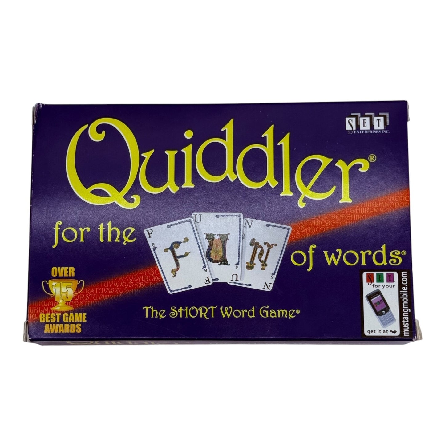 SET Enterprises QUIDDLER Card Game "The Short Word Game" 1998