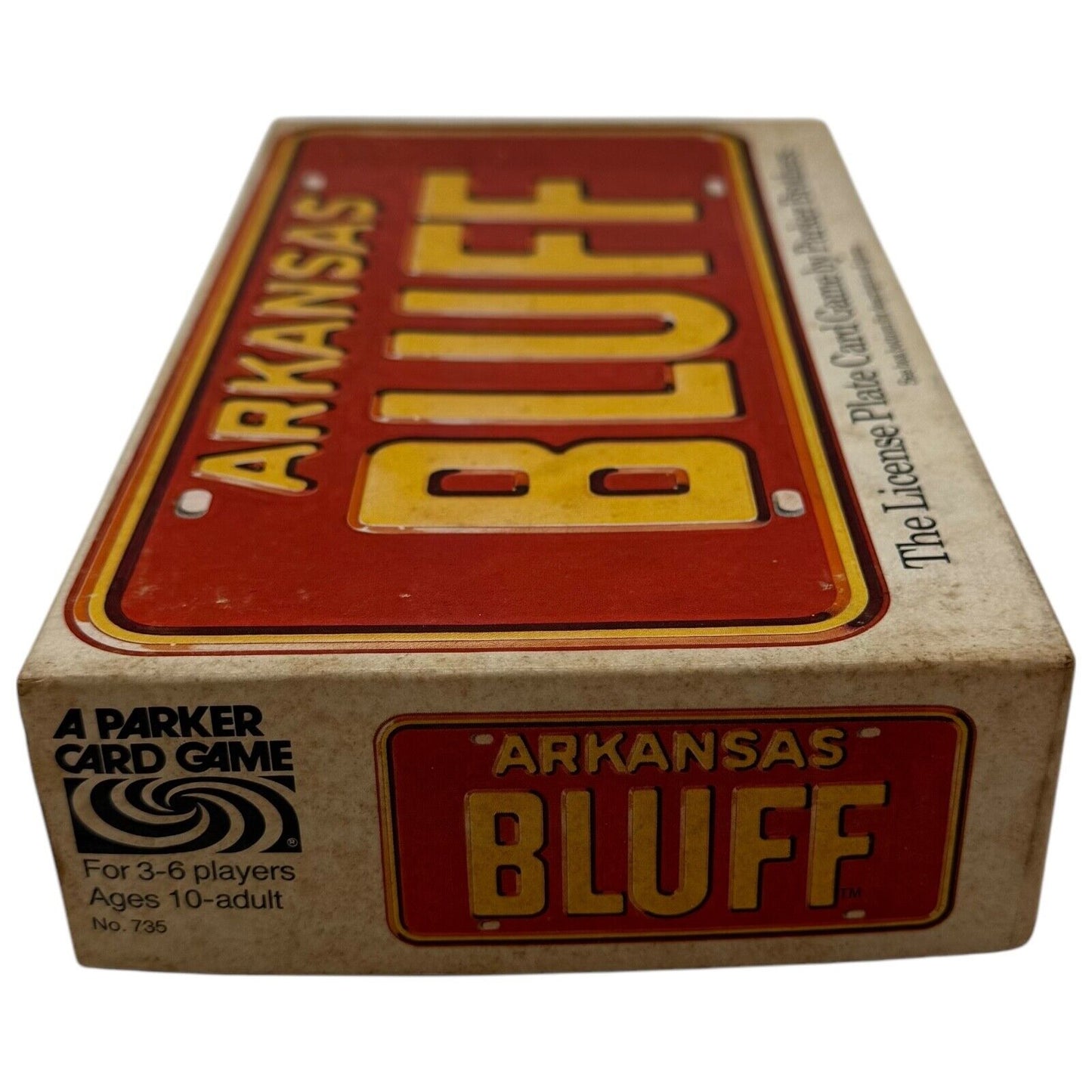 Arkansas Bluff Card Game 1975 Parker Brothers – Vintage USA License Plate Game