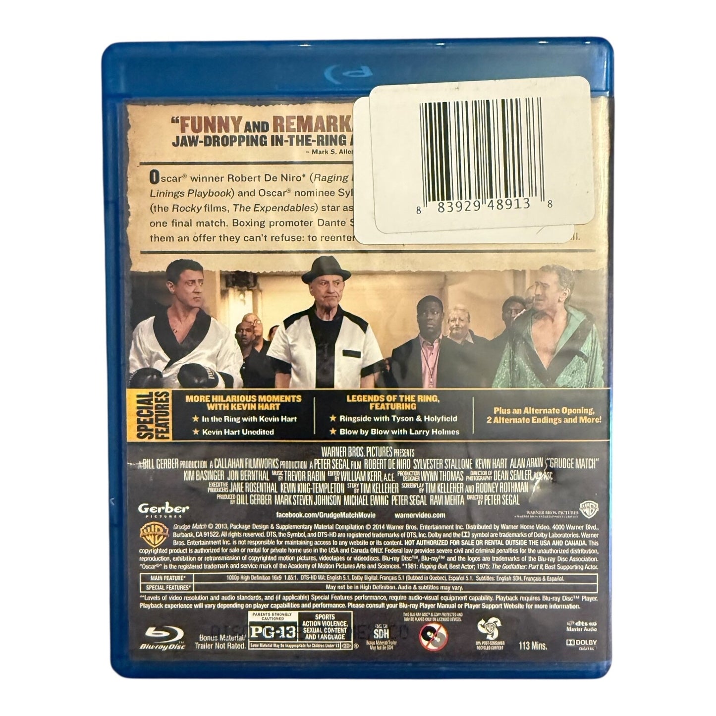 Grudge Match Blu-ray + DVD Combo – Used