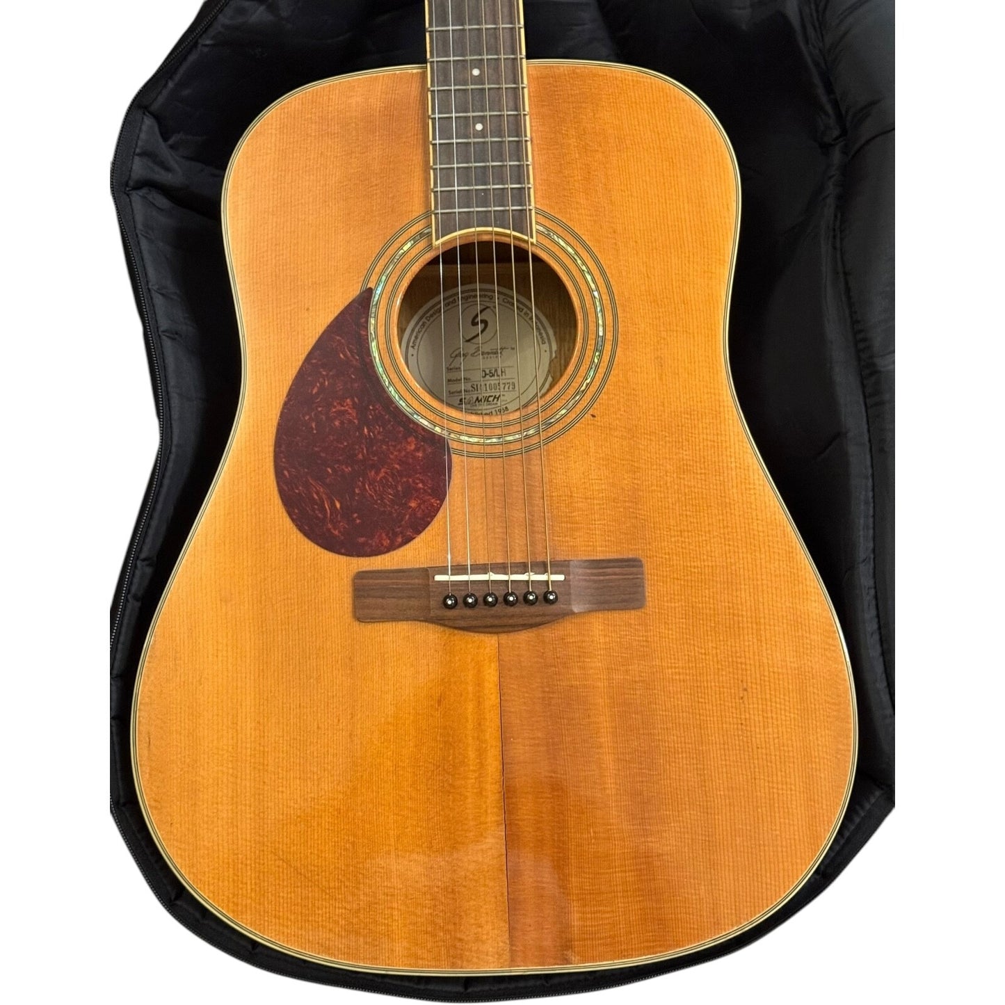 Samick Greg Bennett D5 Left-Handed Acoustic and Guitar Case