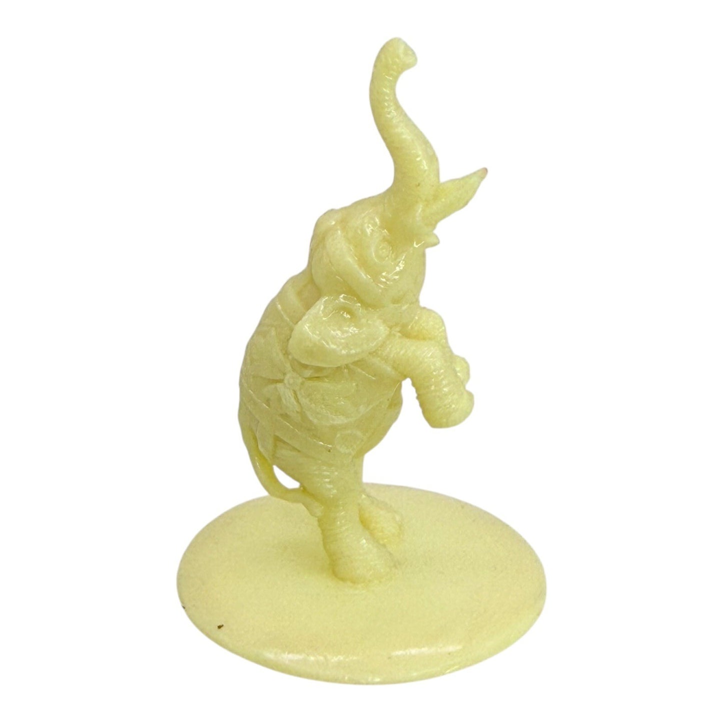 Circus Elephant Figurine Rearing Up Miniature Plastic Toy Collectible