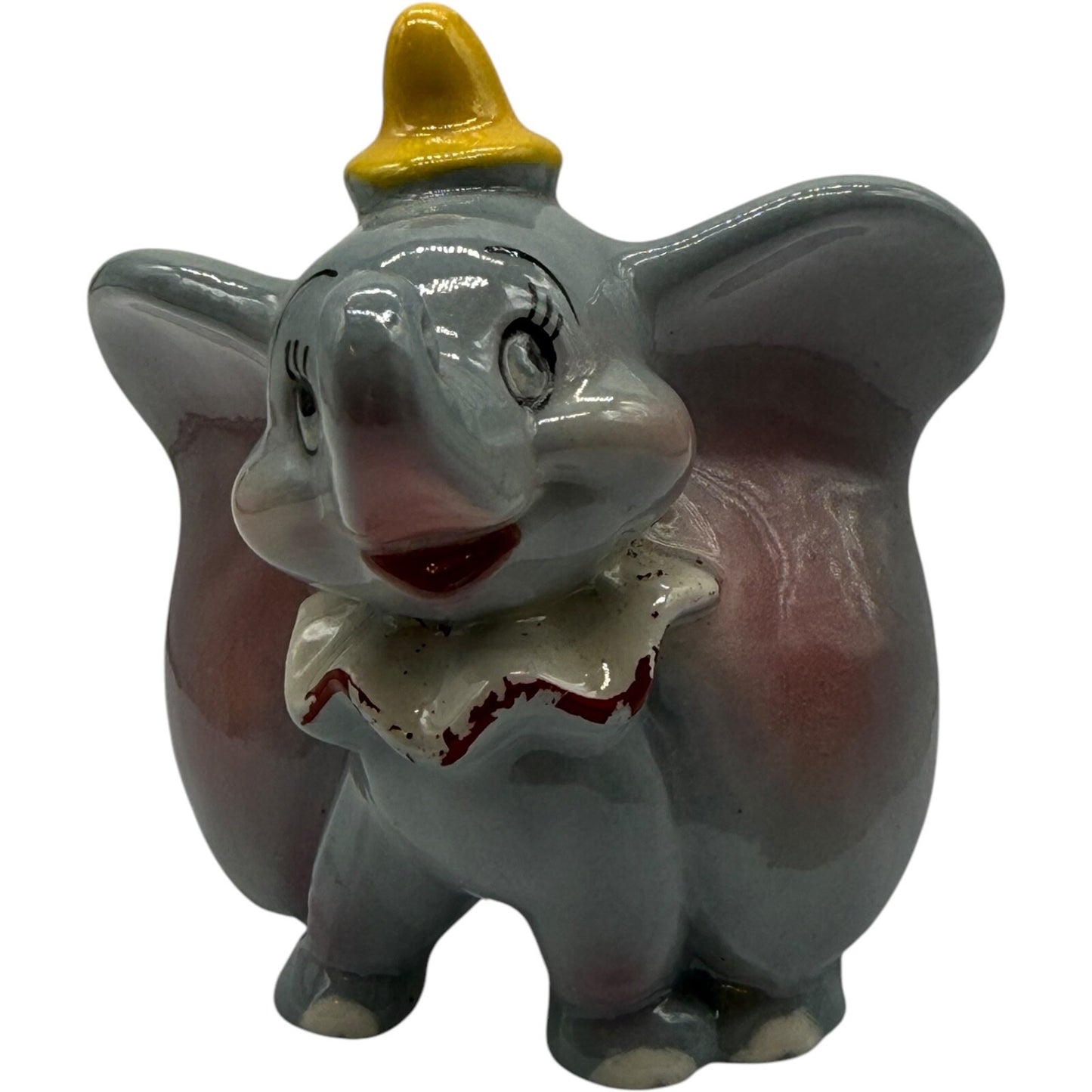 Vintage Walt Disney Dumbo Hand-Painted Ceramic Figurine - Shaw Pottery 40s