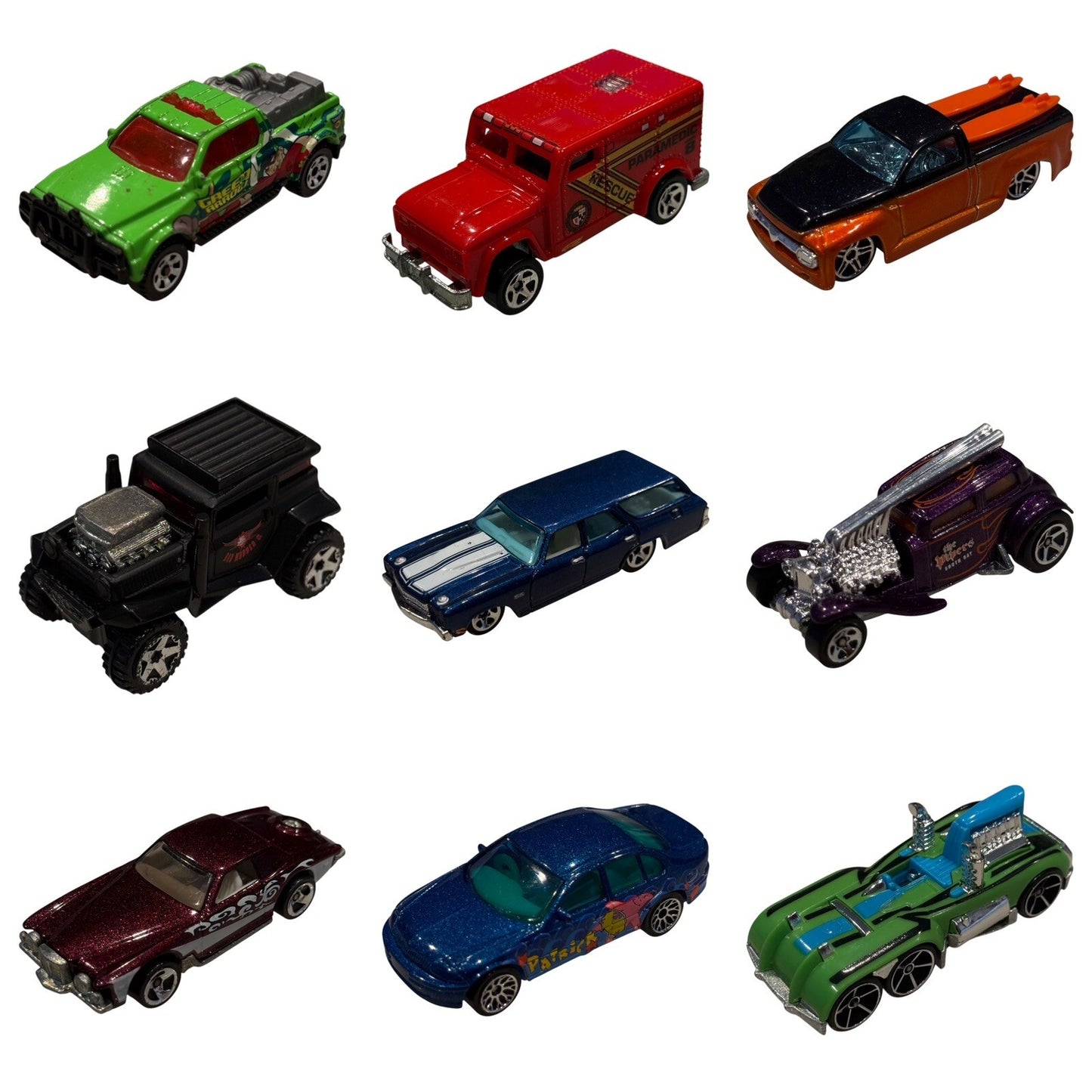 18 Loose Diecast Car Plane Bike Lot - Hot Wheels Matchbox Collection VTG Modern