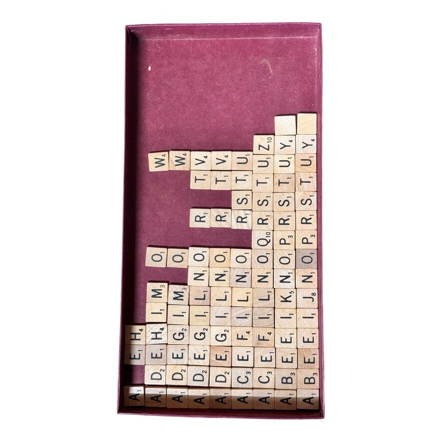 Vintage Scrabble Board Game Lot – 1976 & 1968 Selchow & Righter Editions Rare