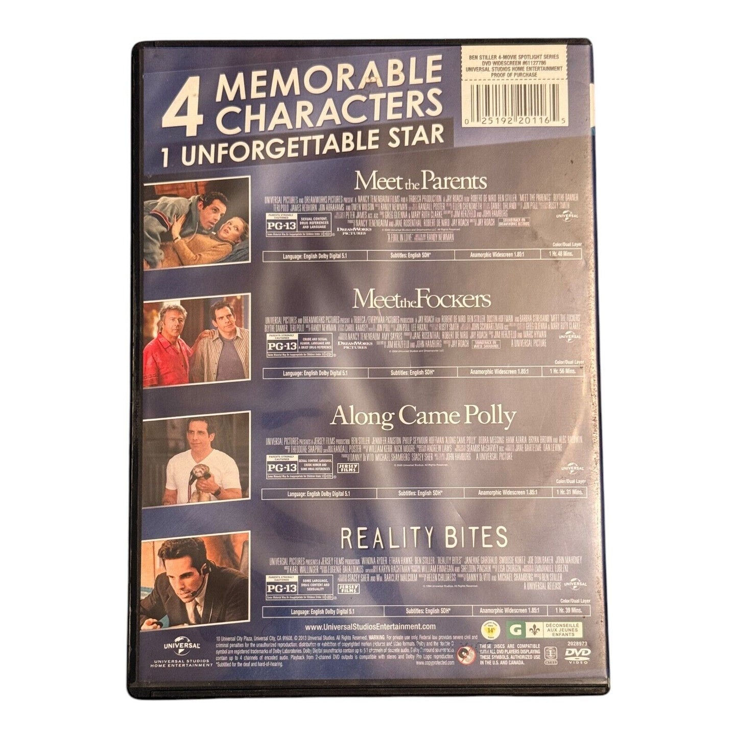 Ben Stiller Night - 15 Movie DVD Collection | Comedy & Classics | Pre-Owned