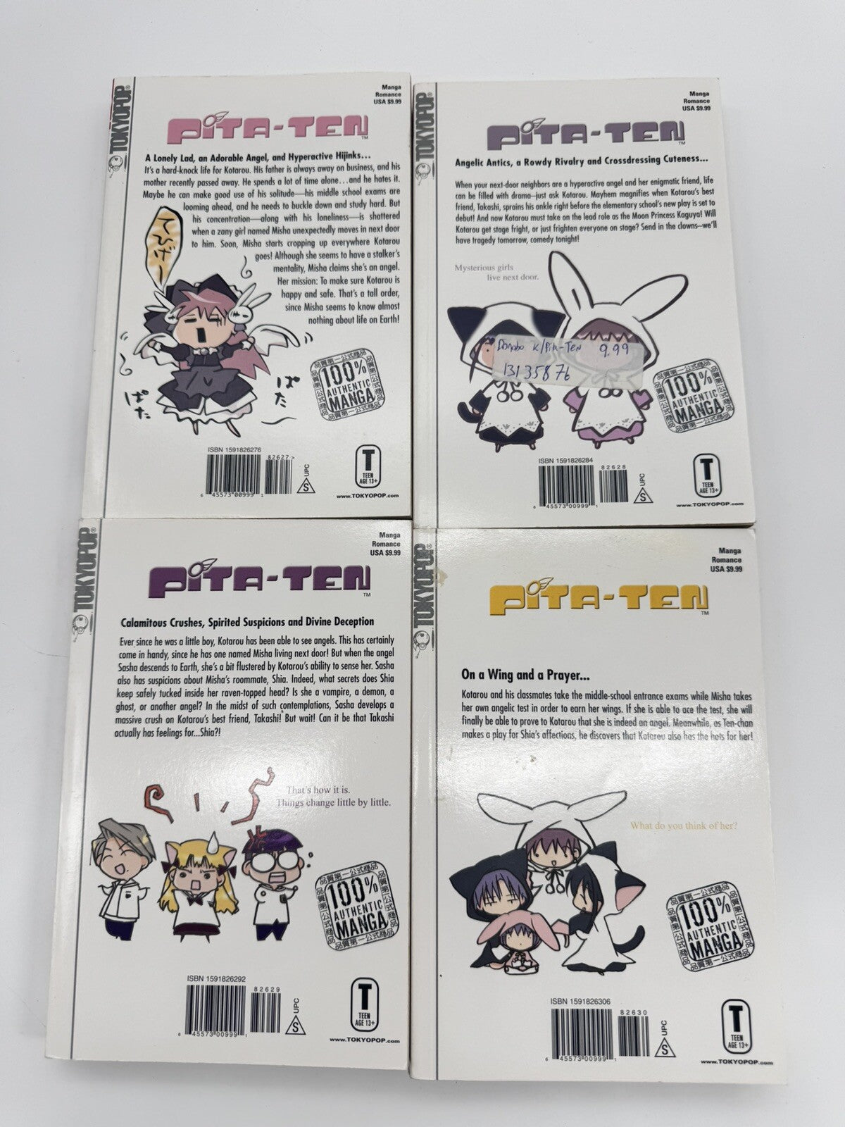 Pita-Ten Official Fan Book Volume 1 2 3 4 Koge-Donbo English Manga TPB Tokyopop