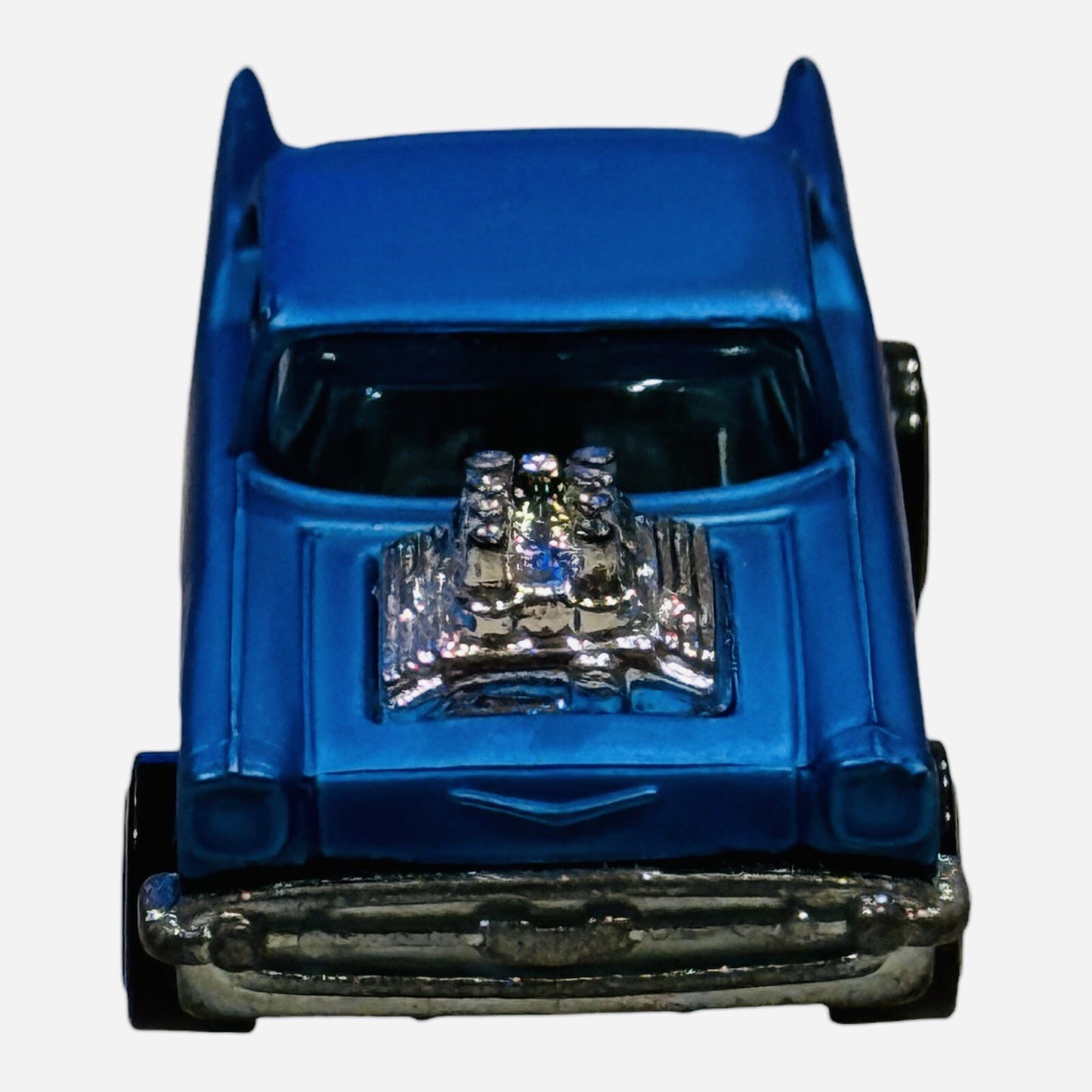 Hot Wheels - 1957 Chevy Bel Air - Made Malaysia 1976 - Metallic Blue
