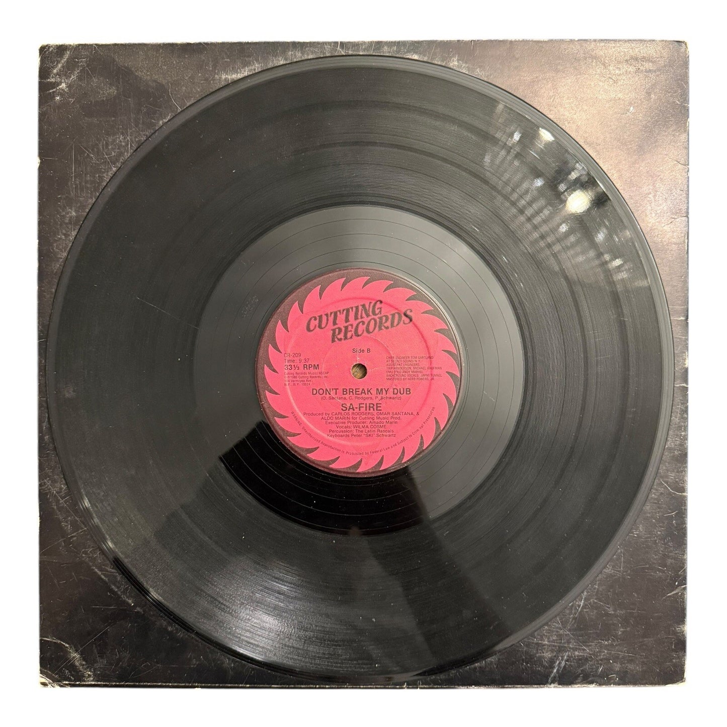 Sa-Fire Don't Break My Heart Single 12" Vinyl Record