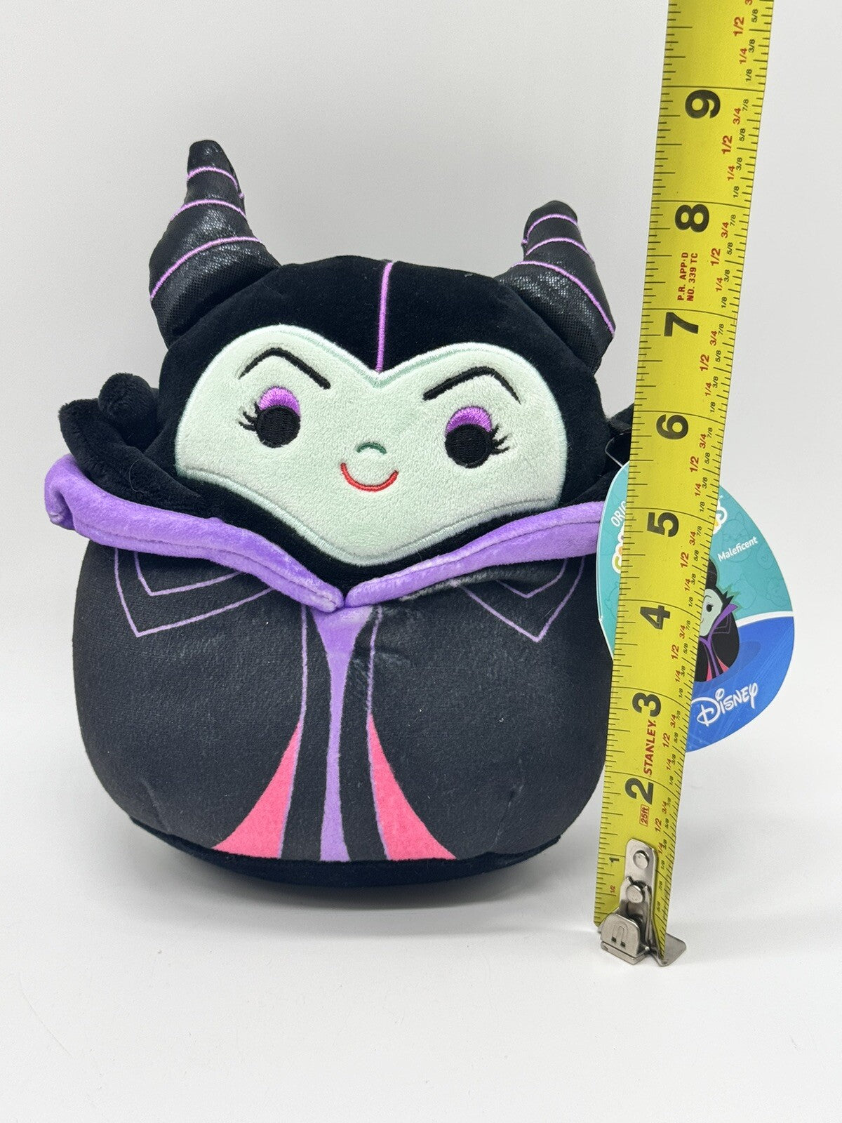 Squishmallows Disney Maleficent 8" Plush – Black Purple Villain