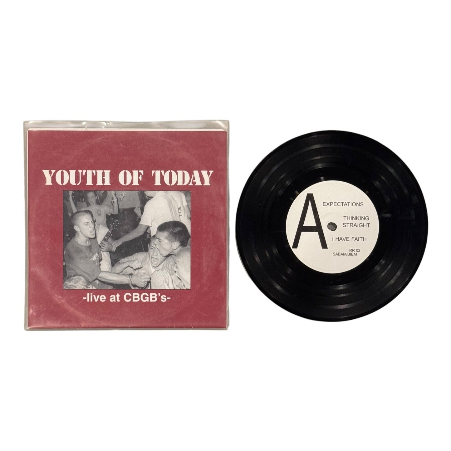 Youth Of Today "LIVE AT CBGB'S" 7" Vinyl Record NYHC Limited Pressing NYHC SXE