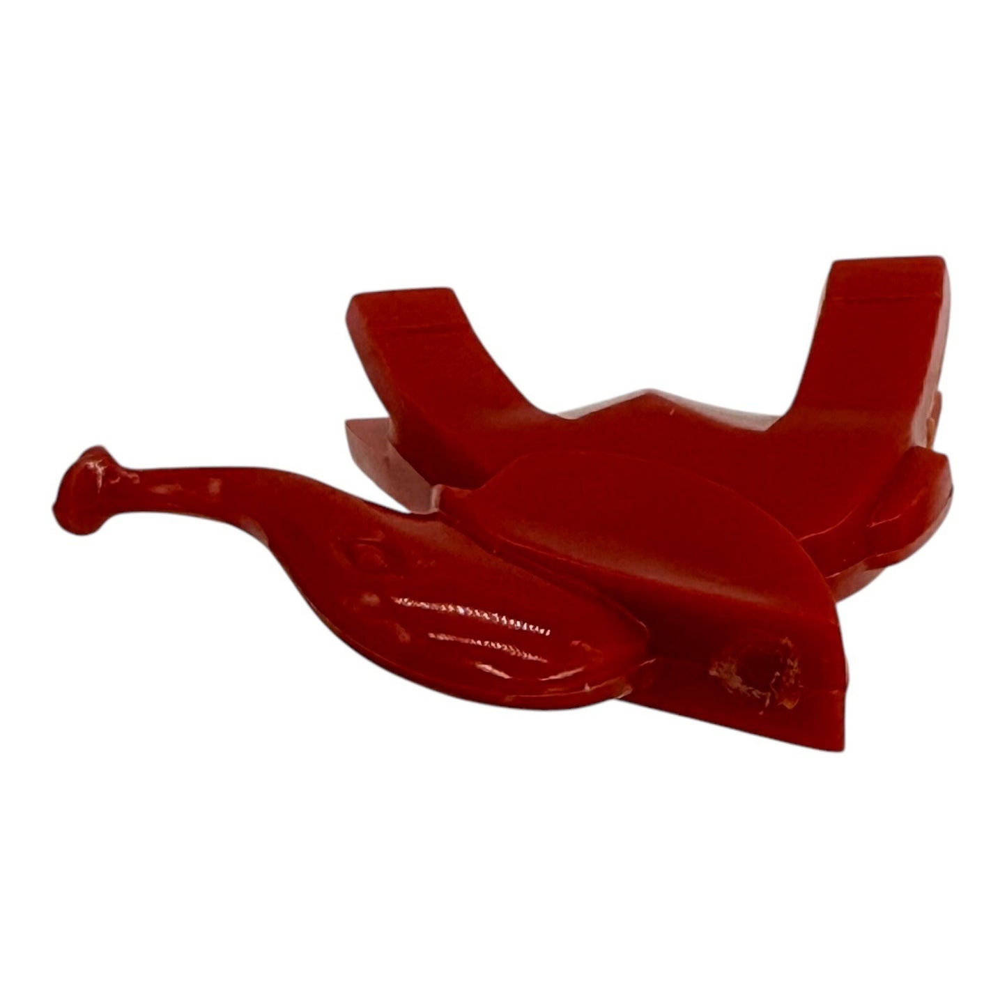 1936 Nosco Don Manning Art Deco Elephant Figurine - Red Vintage Plastic Toy